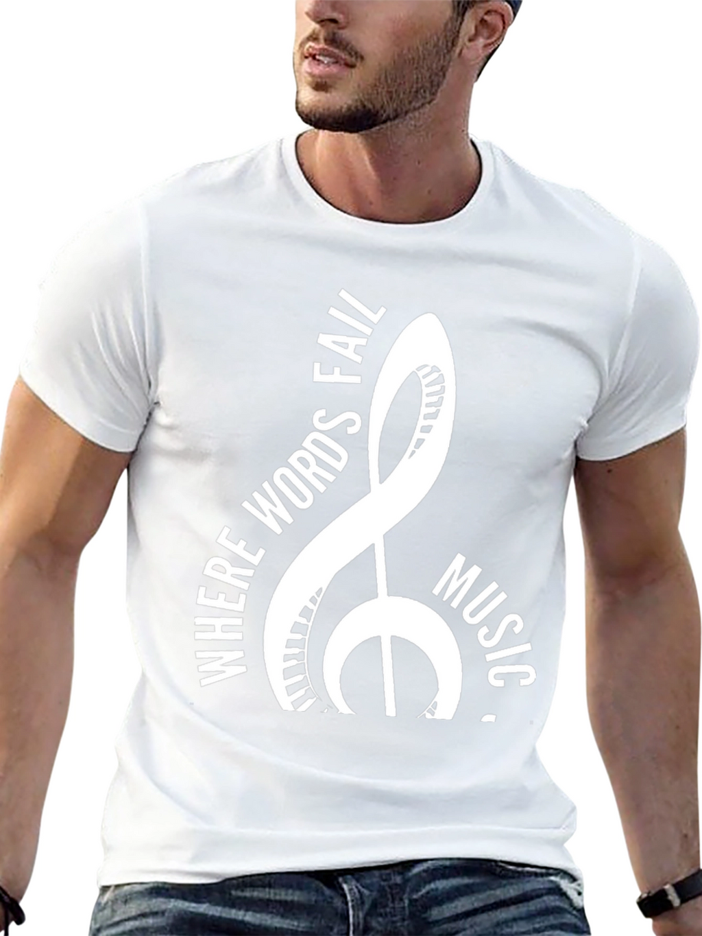 Music T-Shirt: Where Words Fail