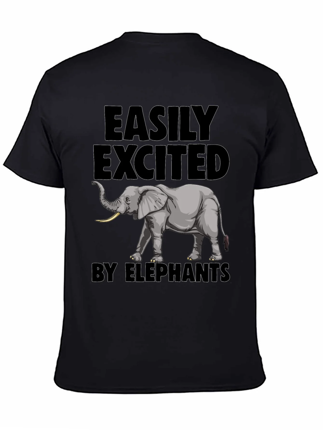 Elephant Enthusiast Tee - Easily Excited by Elephants T-Shirt