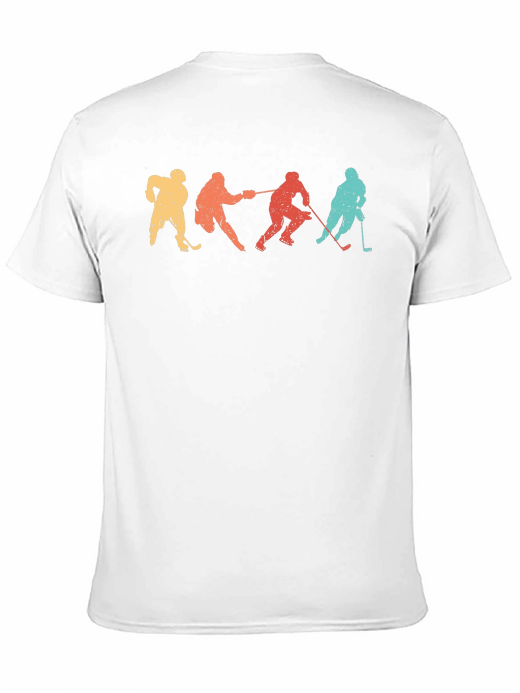 Retro Hockey Player Silhouette Graphic Tee
