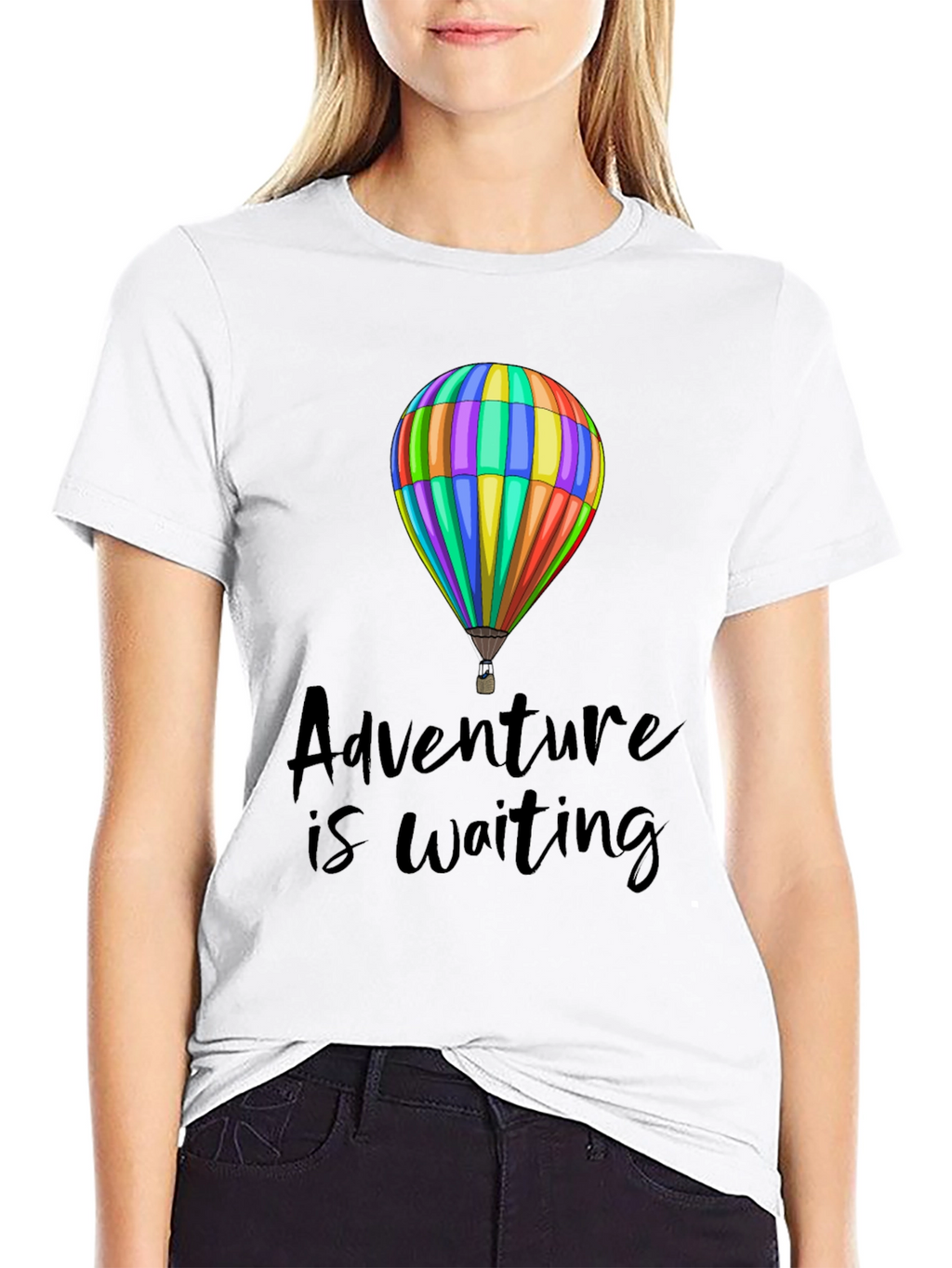 Adventure Waiting Hot Air Balloon Graphic Tee