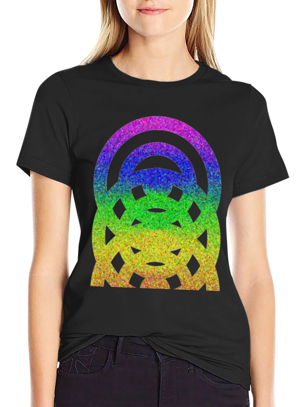 Rainbow Glitter Graphic Tee