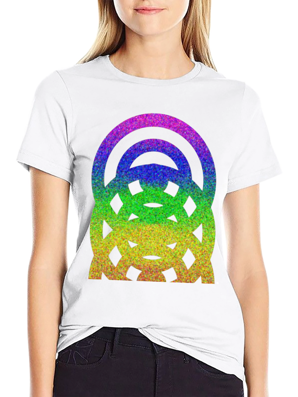 Rainbow Glitter Graphic Tee
