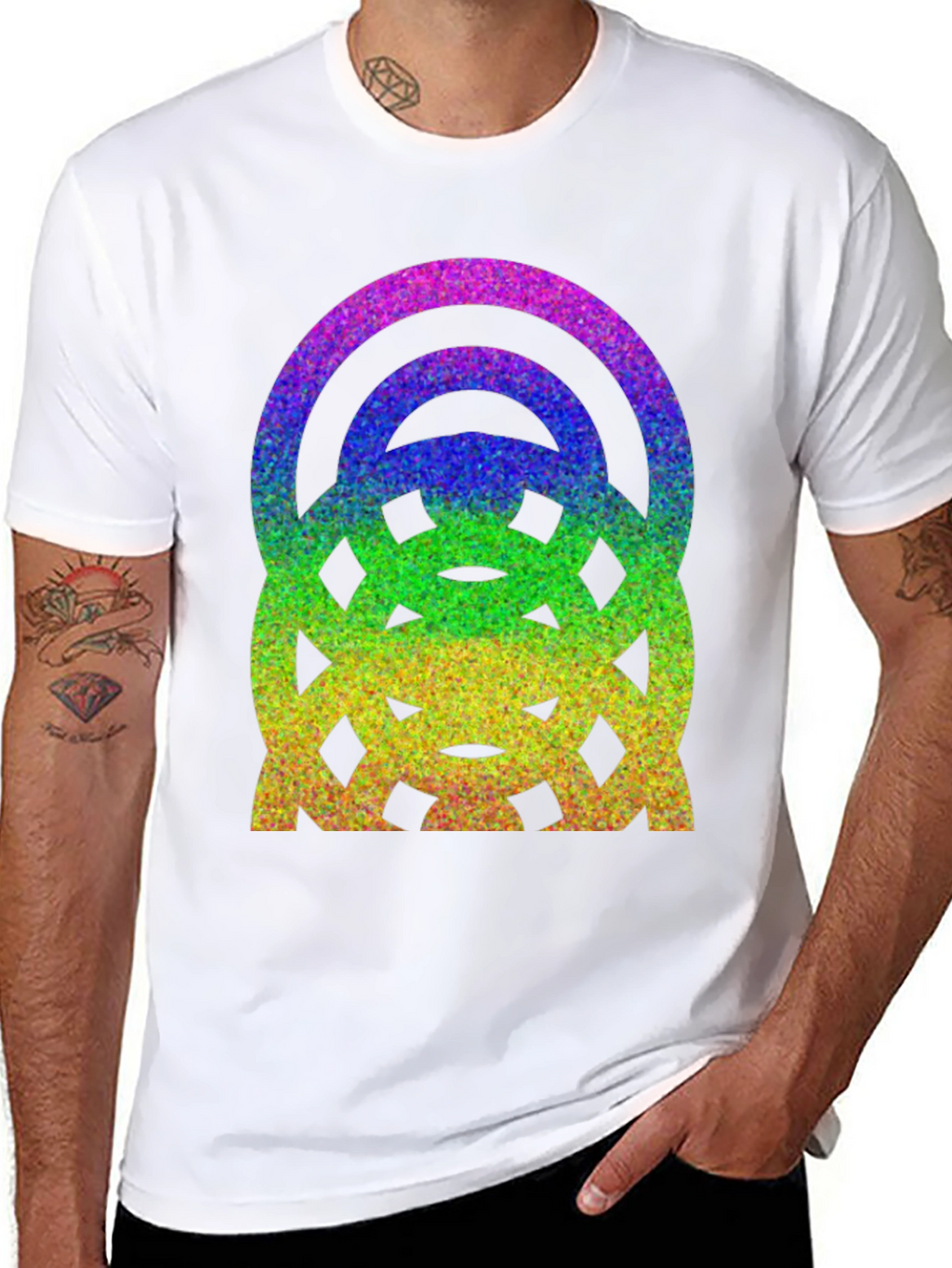 Rainbow Glitter Graphic Tee