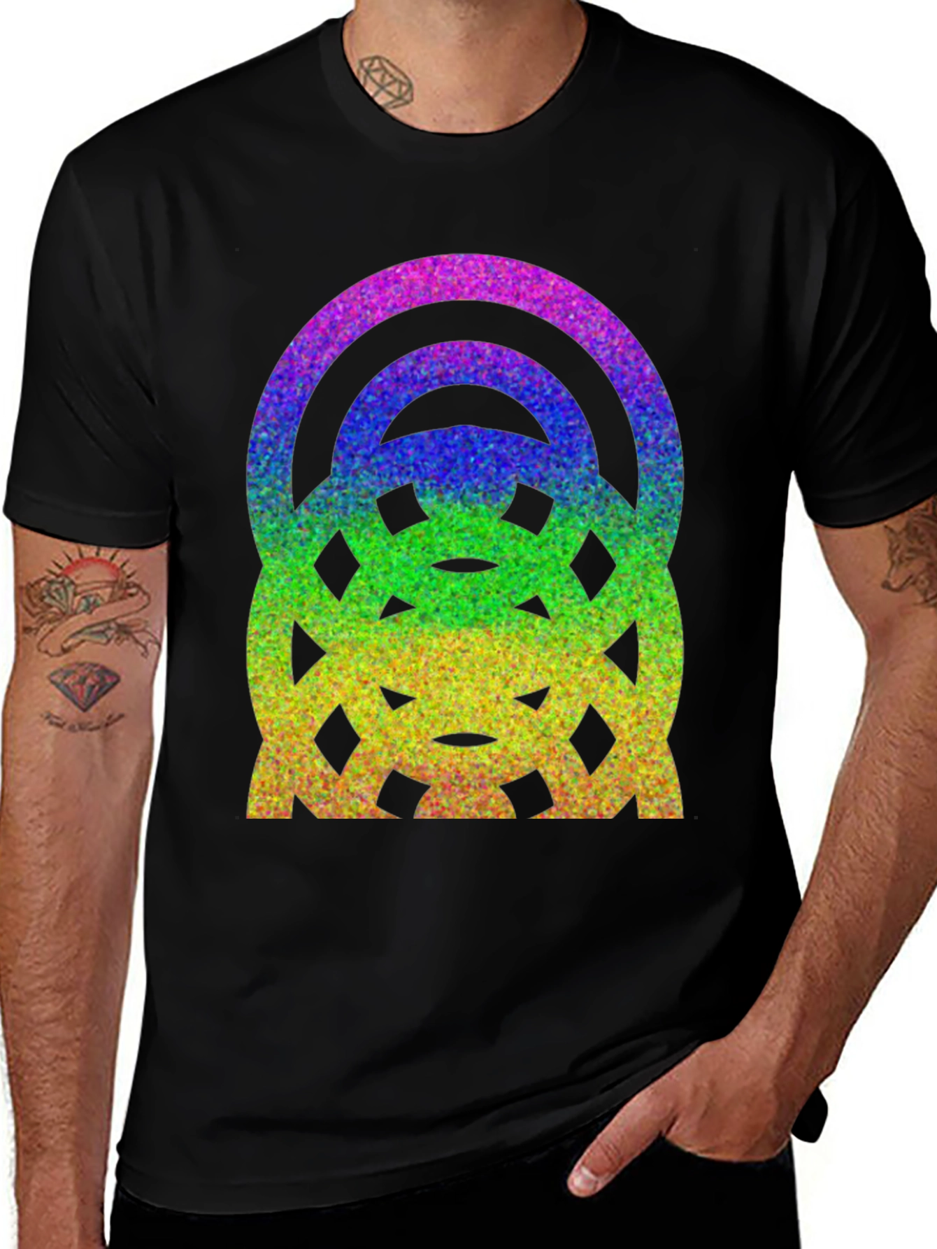 Rainbow Glitter Graphic Tee