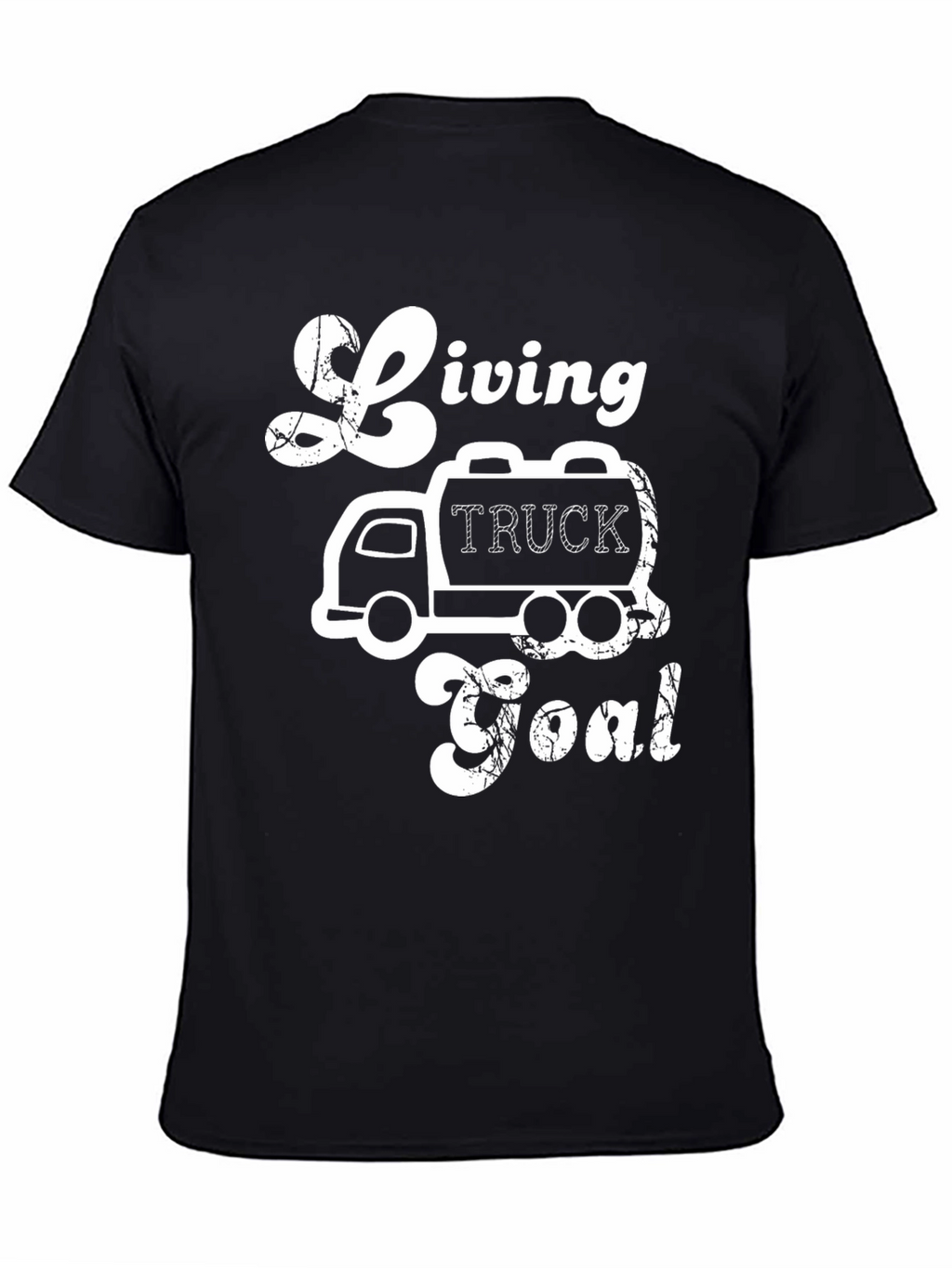 Living Truck Goal Black Graphic Tee