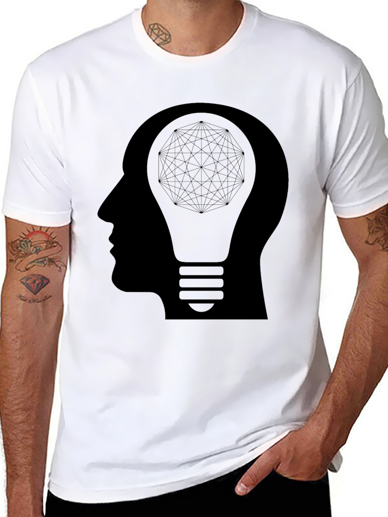 Creative Mind Graphic Tee - Black T-Shirt
