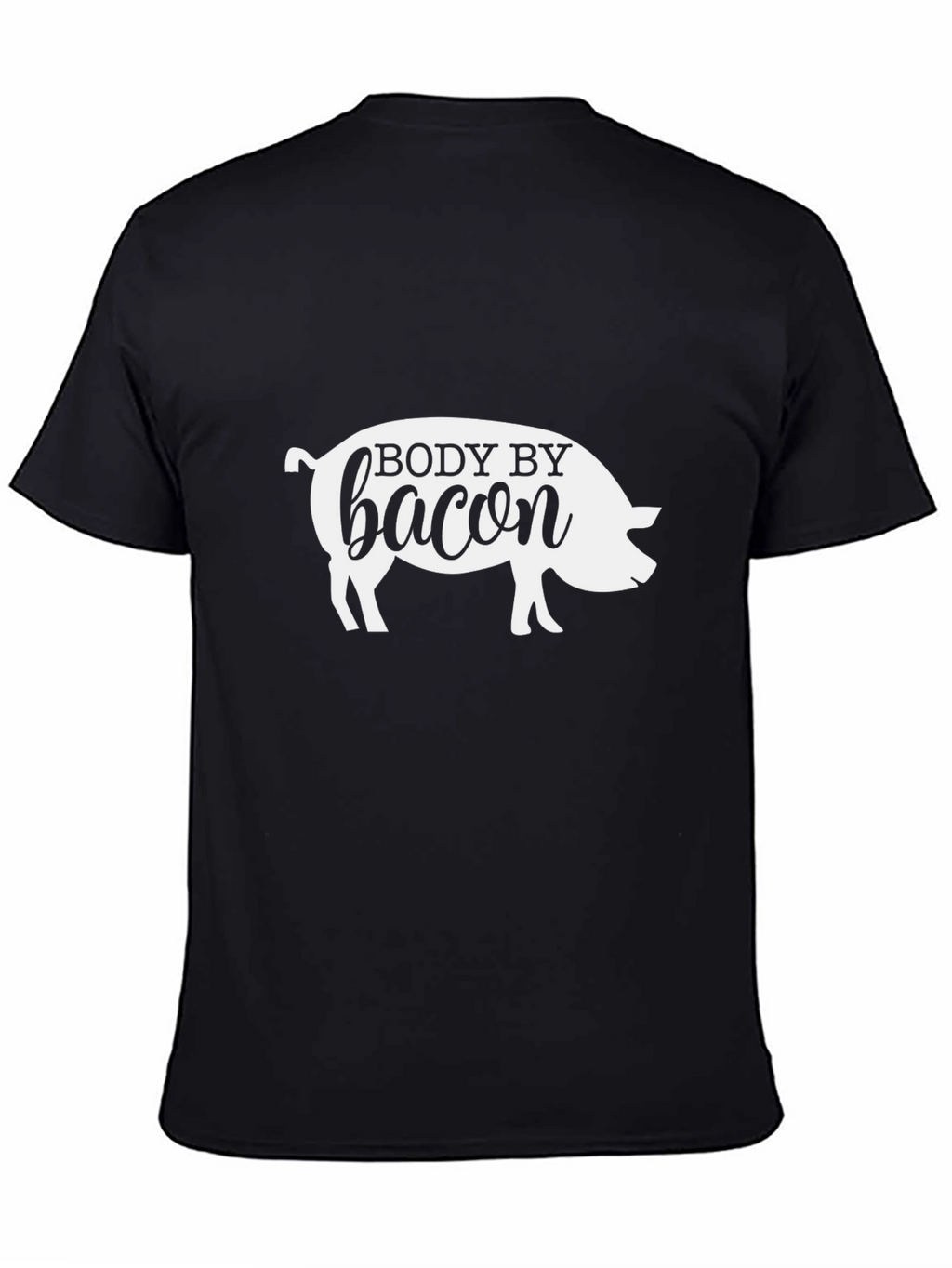 Body By Bacon T-Shirt Funny Pig Graphic Tee
