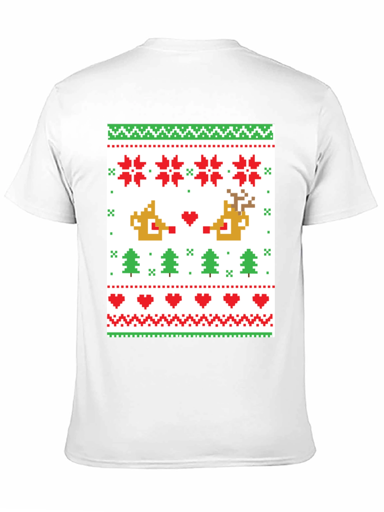 Pixelated Christmas Sweater T-Shirt