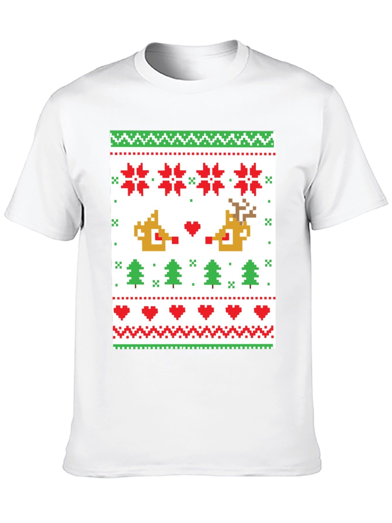 Pixelated Christmas Sweater T-Shirt