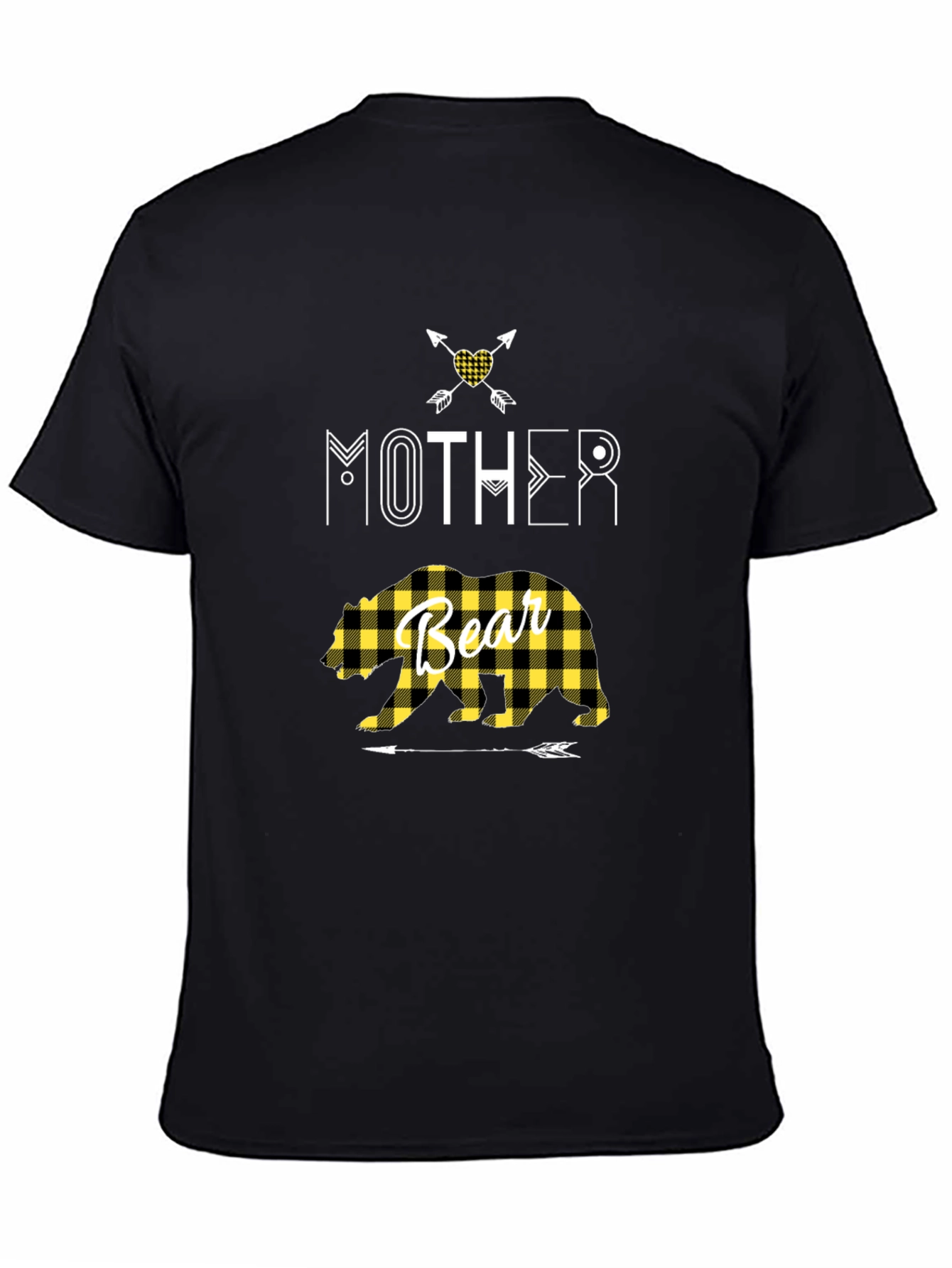 Mother Bear Plaid Graphic Tee