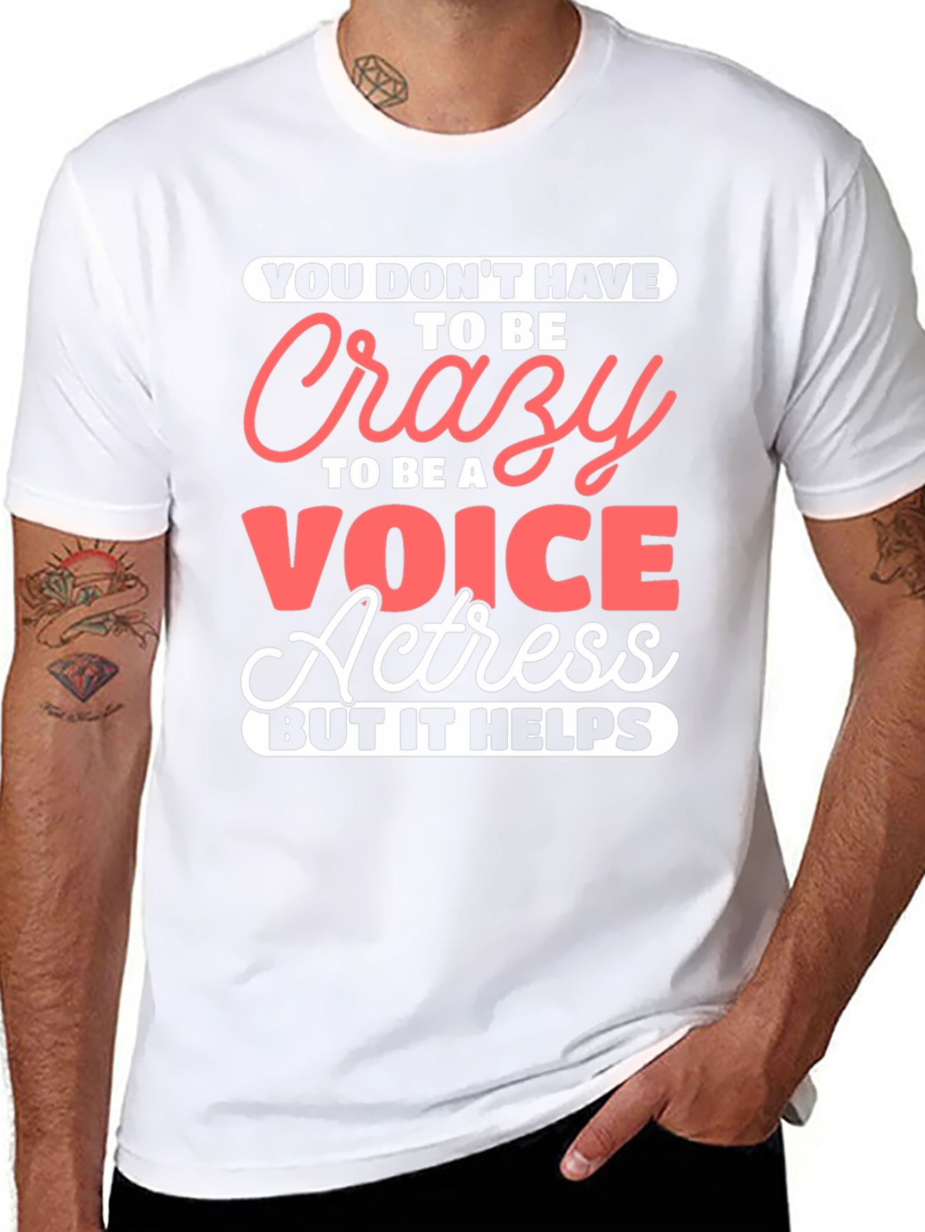 Crazy Voice Actress Graphic Tee