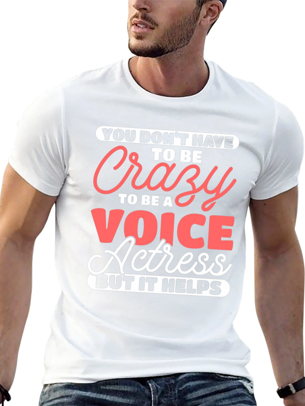 Crazy Voice Actress Graphic Tee