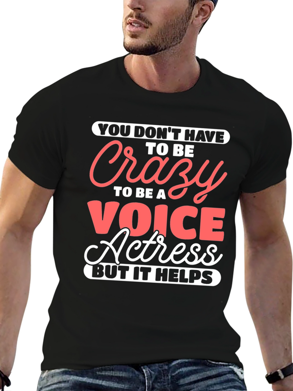 Crazy Voice Actress Graphic Tee