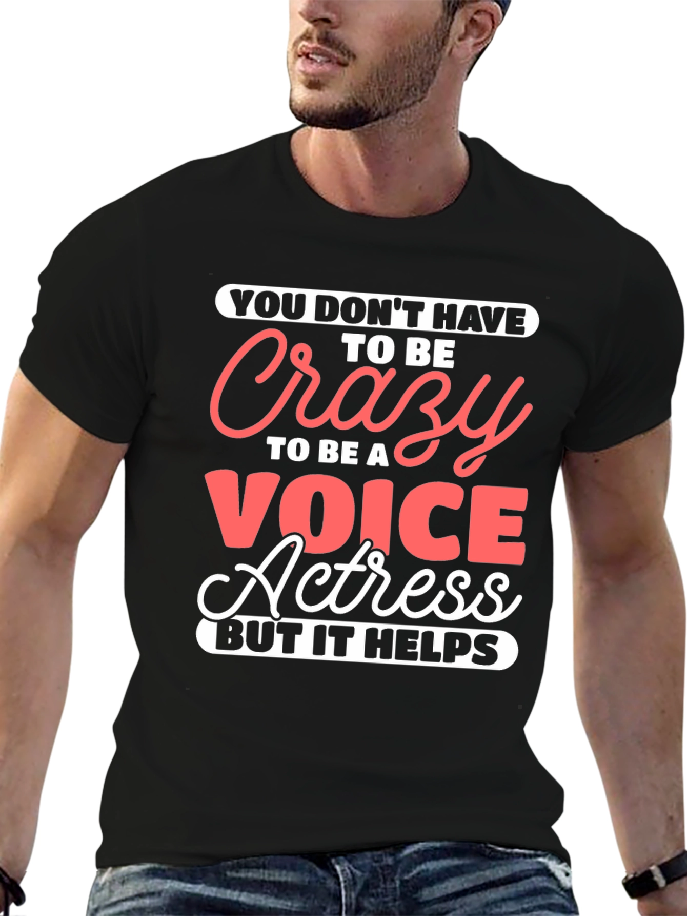 Crazy Voice Actress Graphic Tee