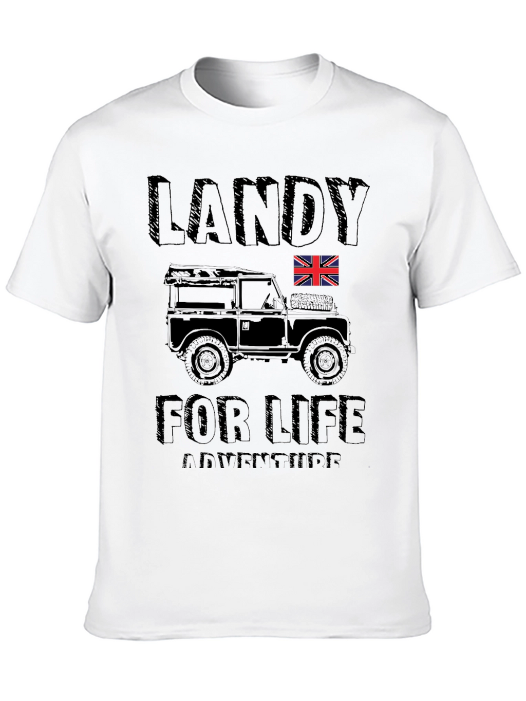 Landy For Life Adventure T-Shirt - Black