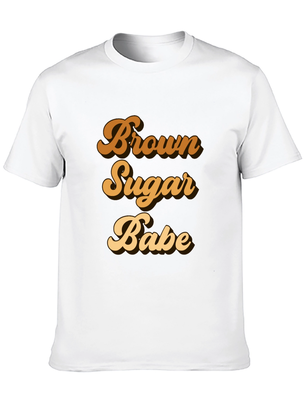 Brown Sugar Babe Black T-Shirt