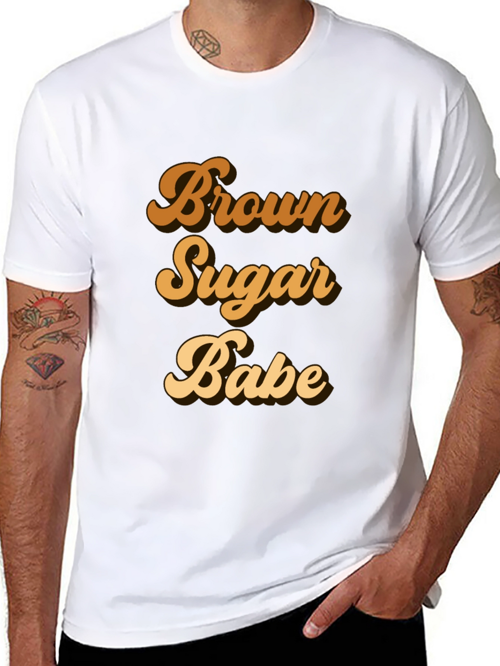 Brown Sugar Babe Black T-Shirt