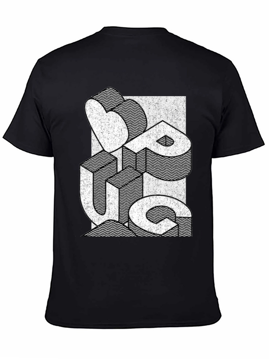Cool Graphic Print Black T-Shirt