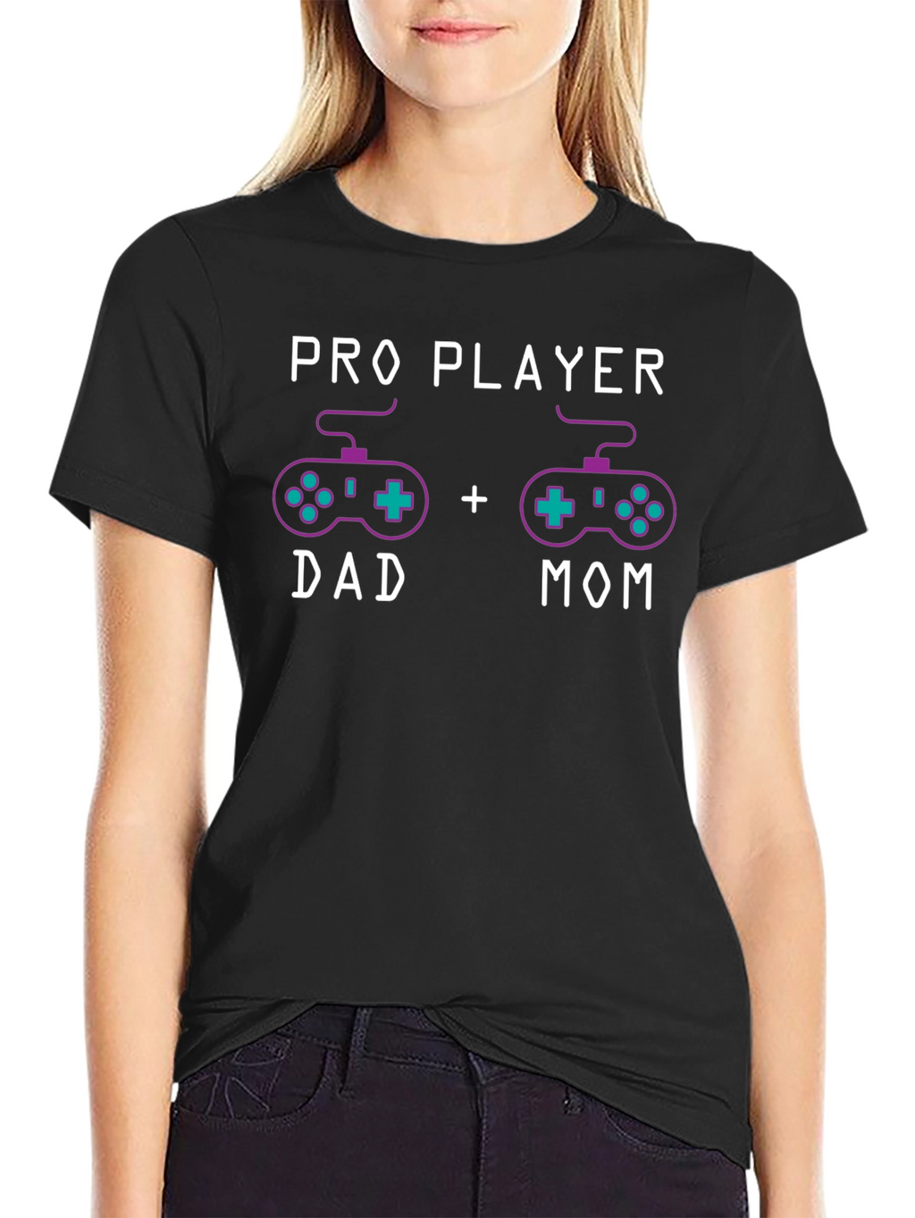 Pro Player Dad + Mom T-Shirt Gaming Parents