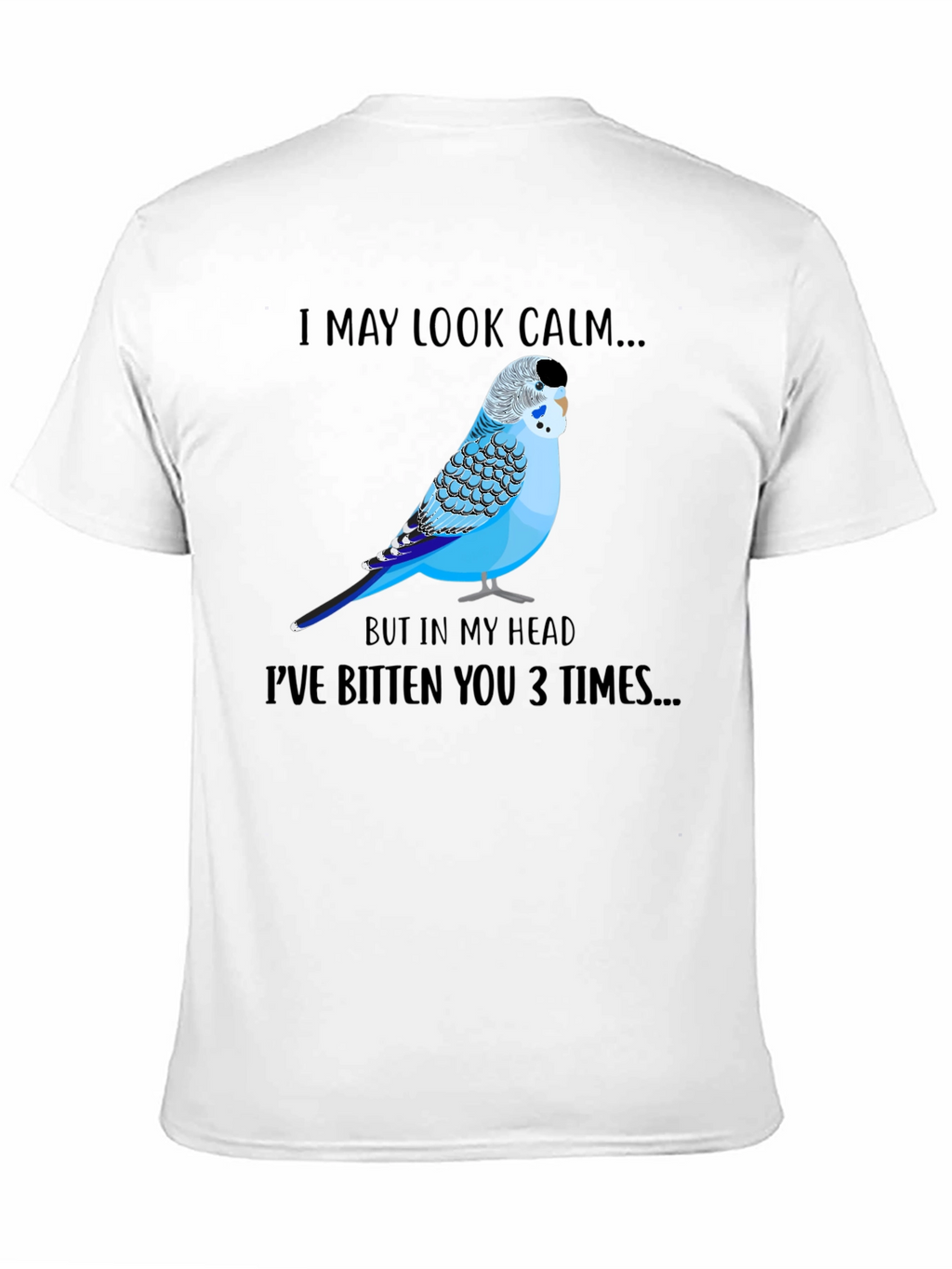 Calm Budgie Bird Graphic T-Shirt