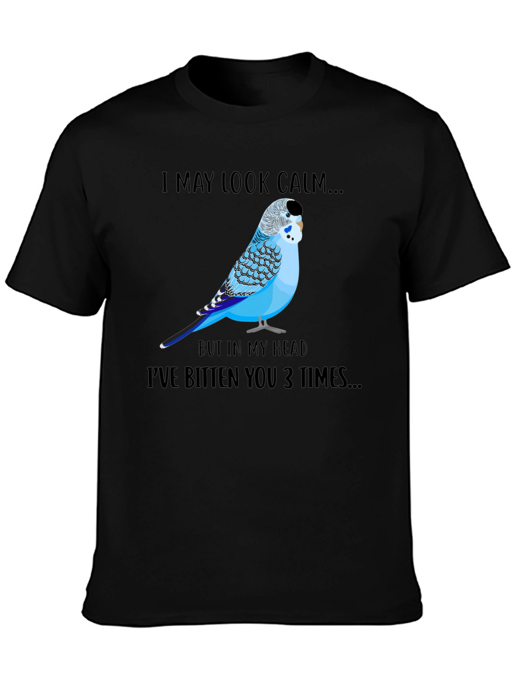 Calm Budgie Bird Graphic T-Shirt