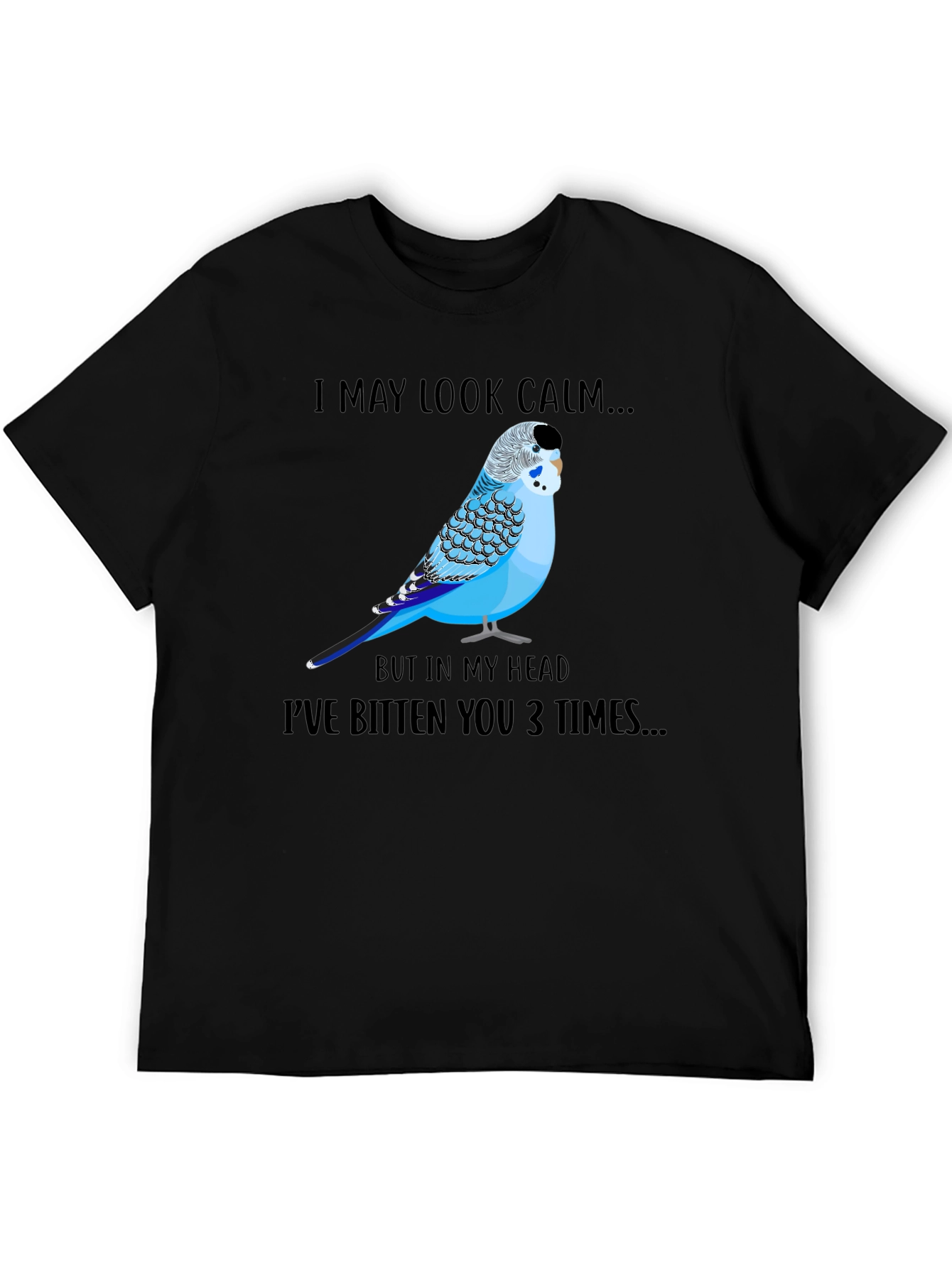 Calm Budgie Bird Graphic T-Shirt