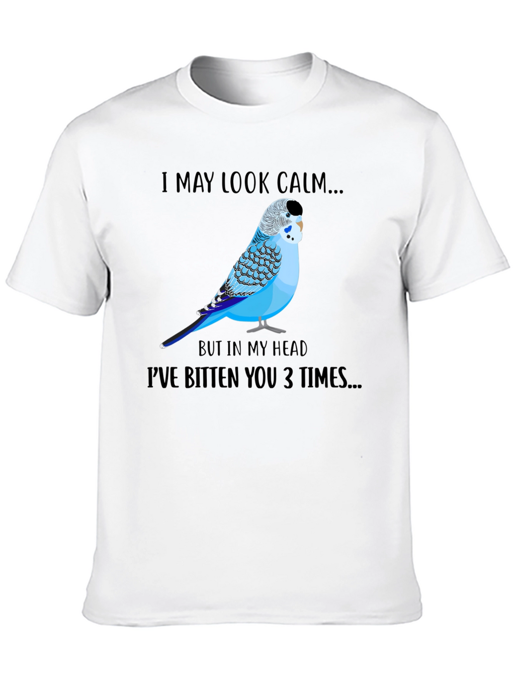 Calm Budgie Bird Graphic T-Shirt