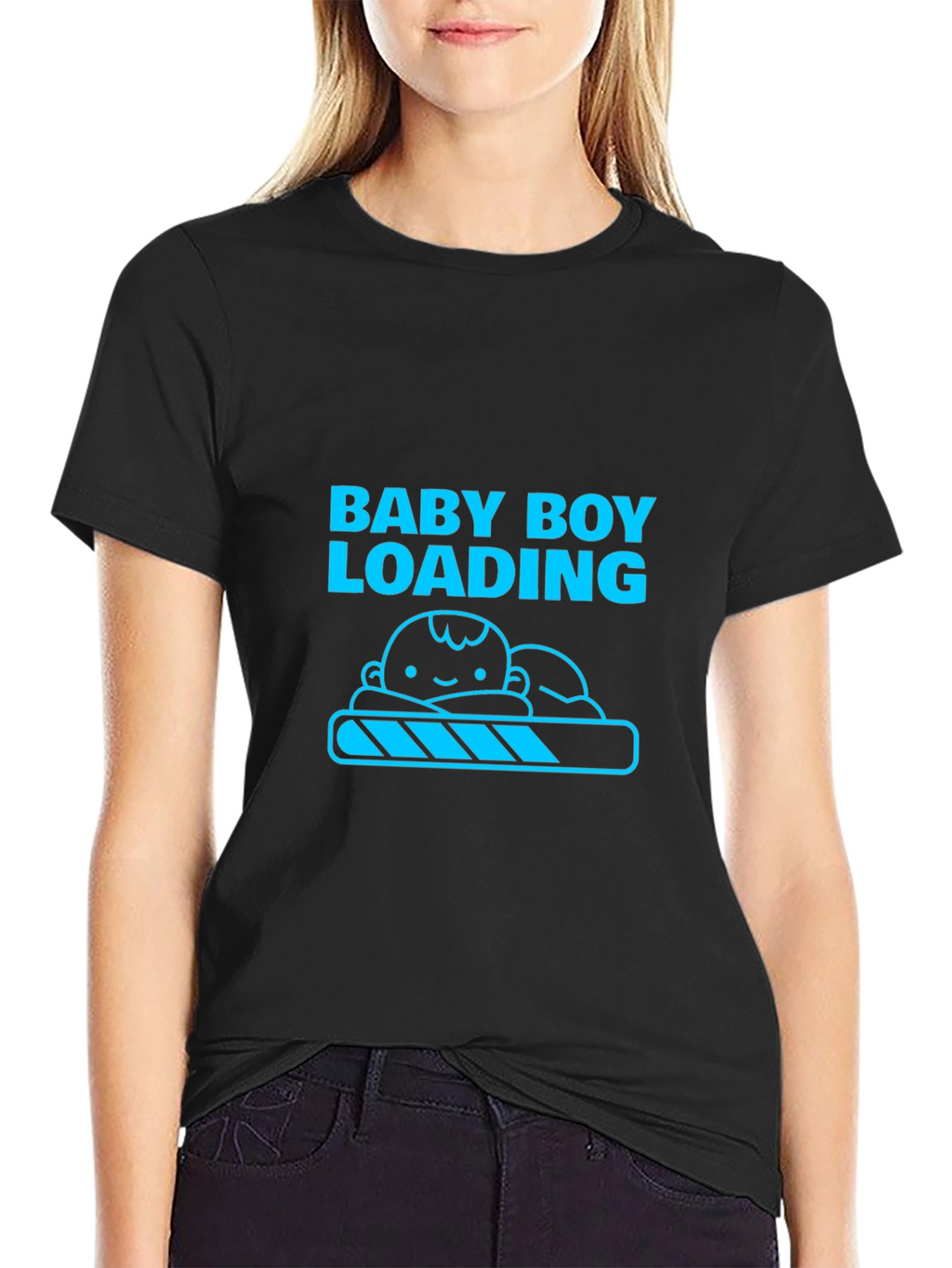 Baby Boy Loading Tee - Expecting Dad Shirt