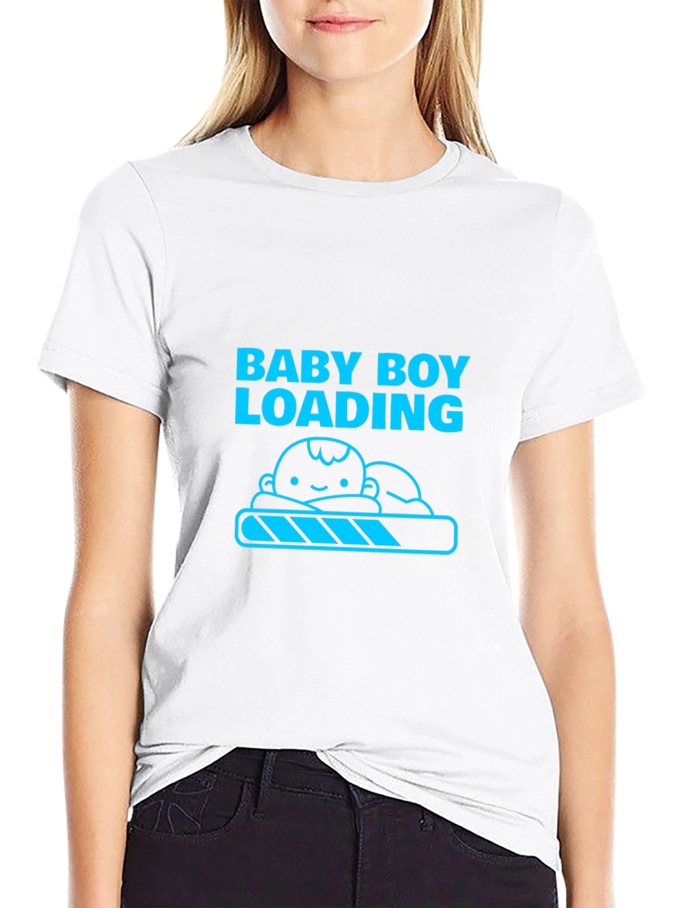 Baby Boy Loading Tee - Expecting Dad Shirt