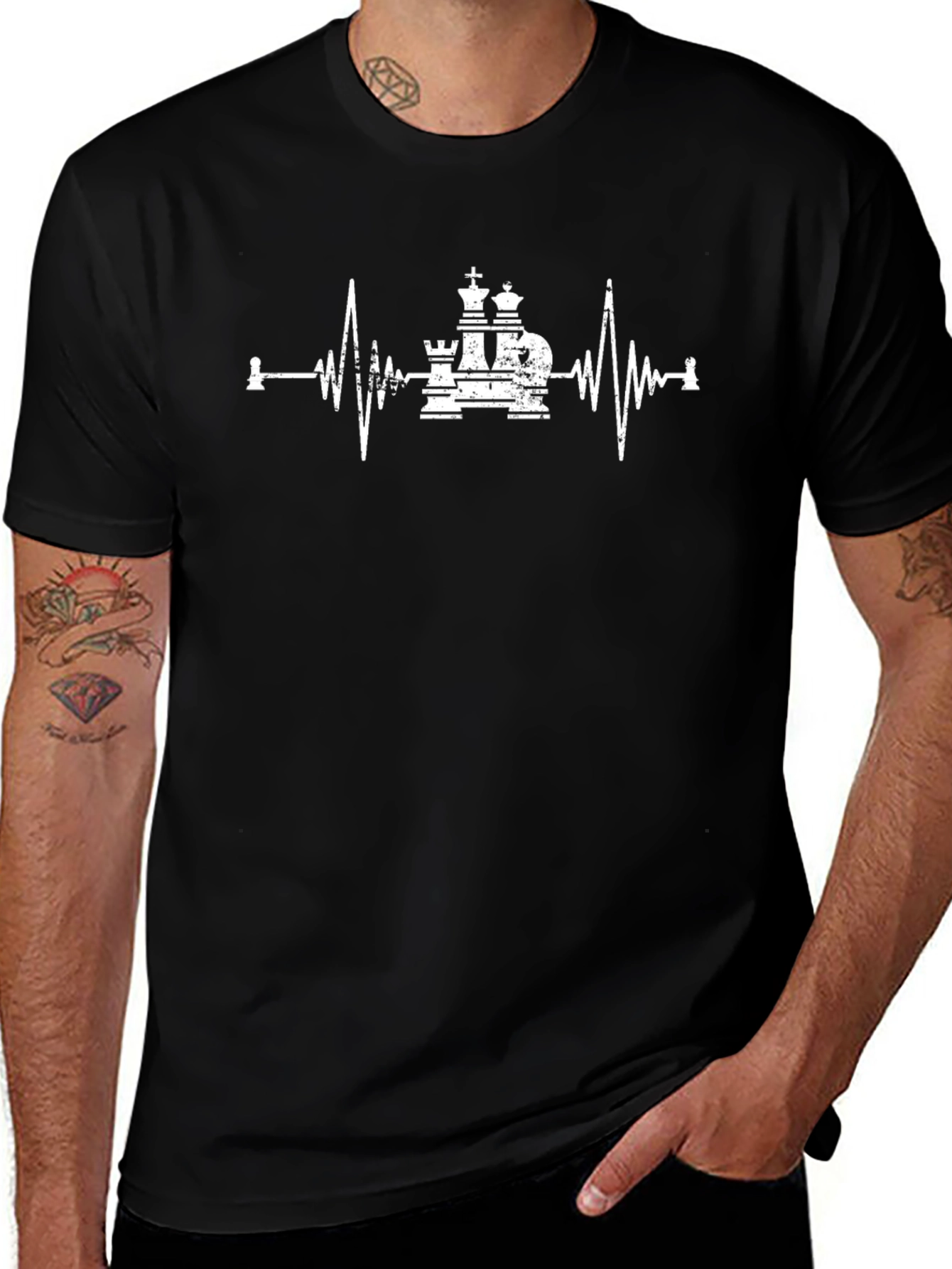 Chess Heartbeat T-Shirt - Play On!