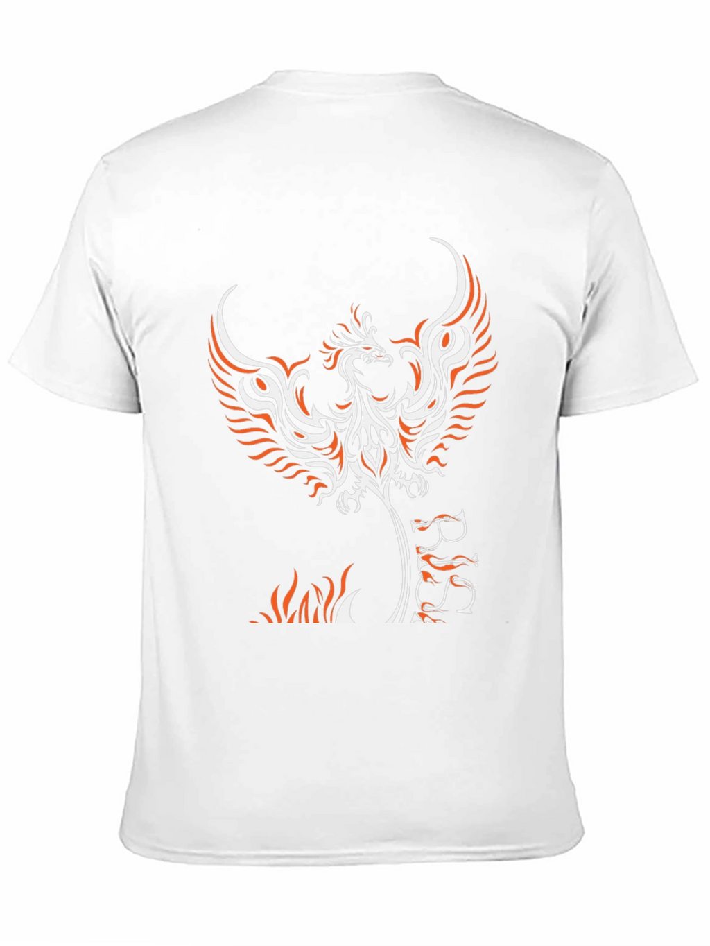 Phoenix Graphic Print Black T-Shirt