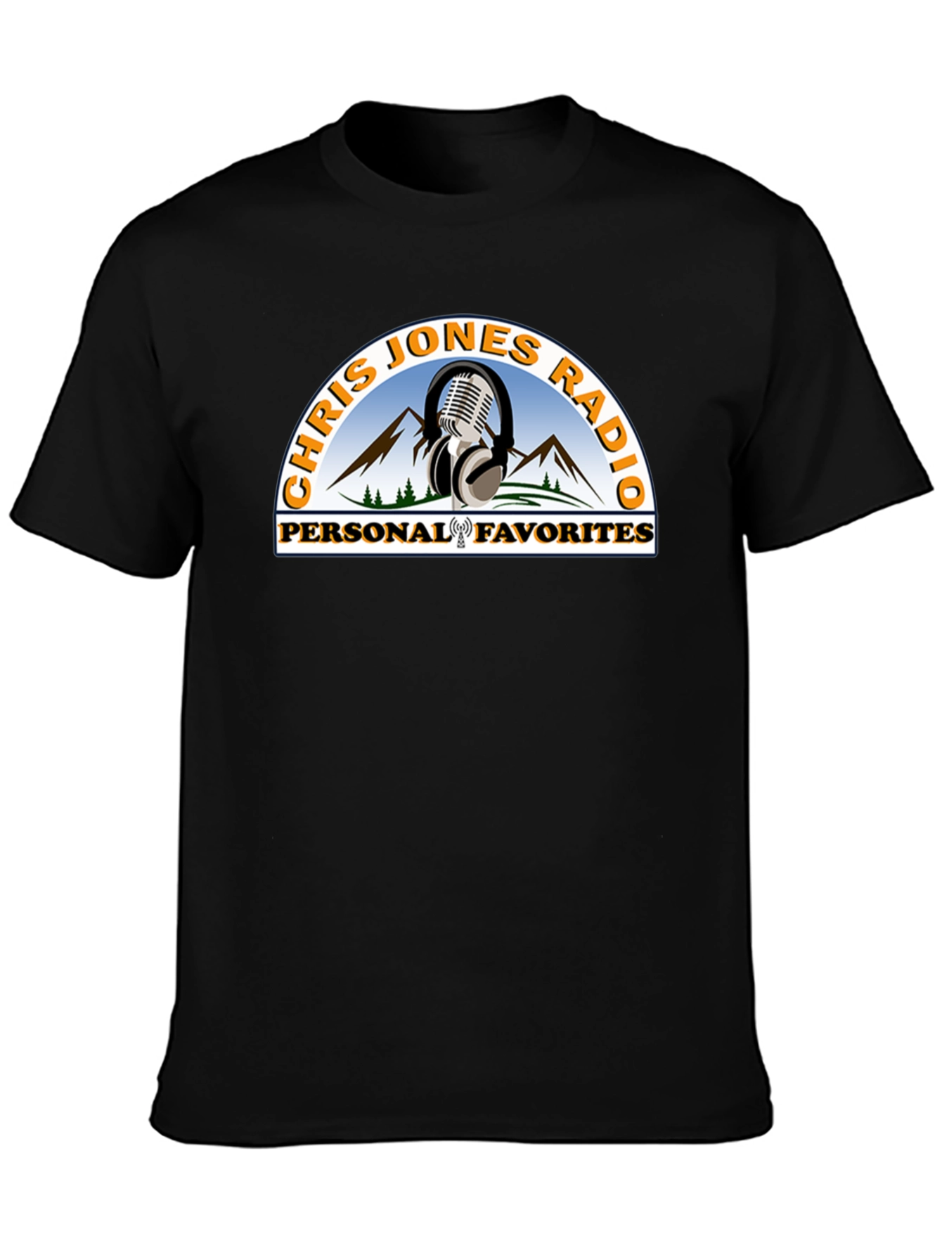 Chris Jones Radio T-Shirt - Personal Favorites Black Tee