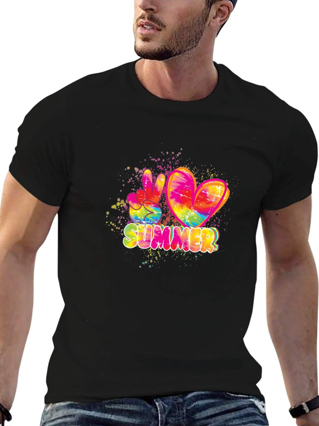 Summer Peace & Love Tie Dye T-Shirt