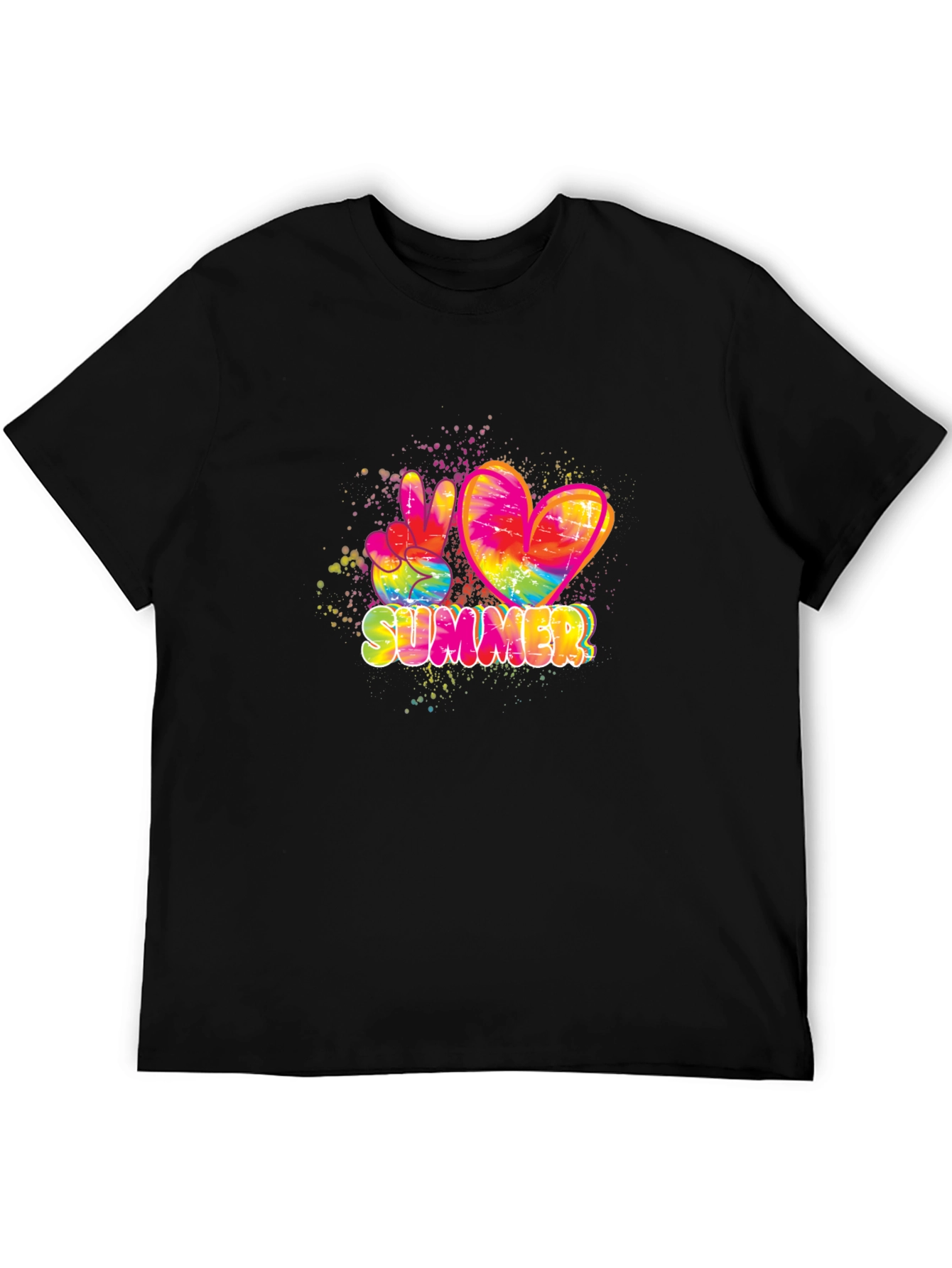 Summer Peace & Love Tie Dye T-Shirt