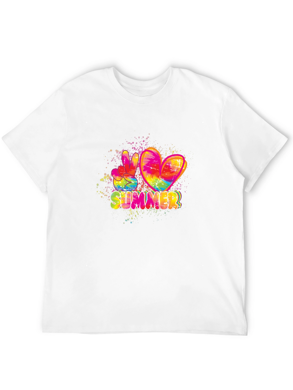Summer Peace & Love Tie Dye T-Shirt