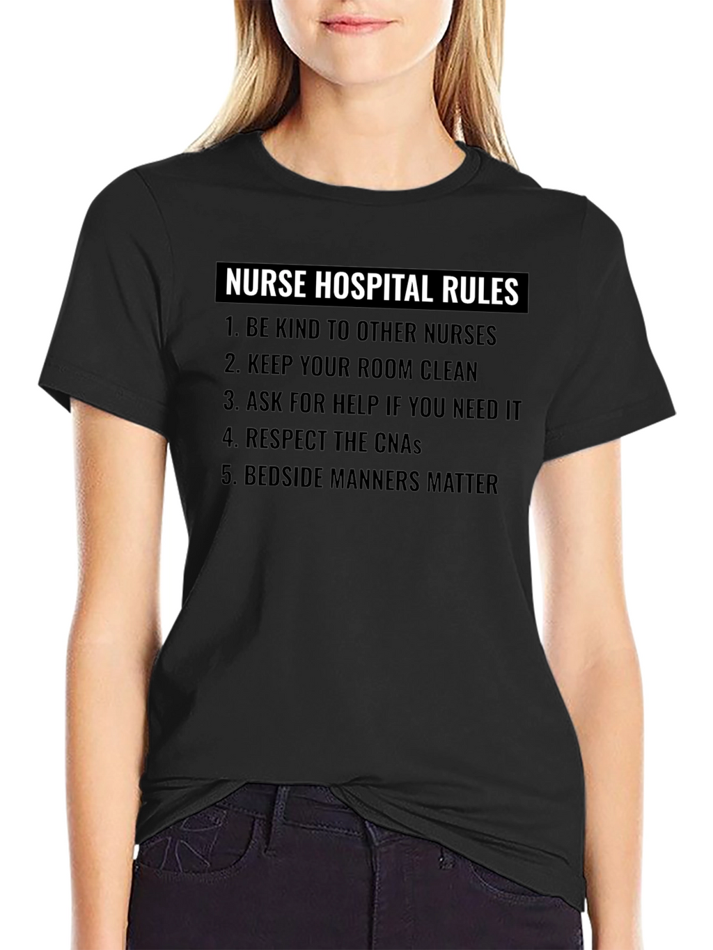 Nurse Hospital Rules Graphic T-Shirt