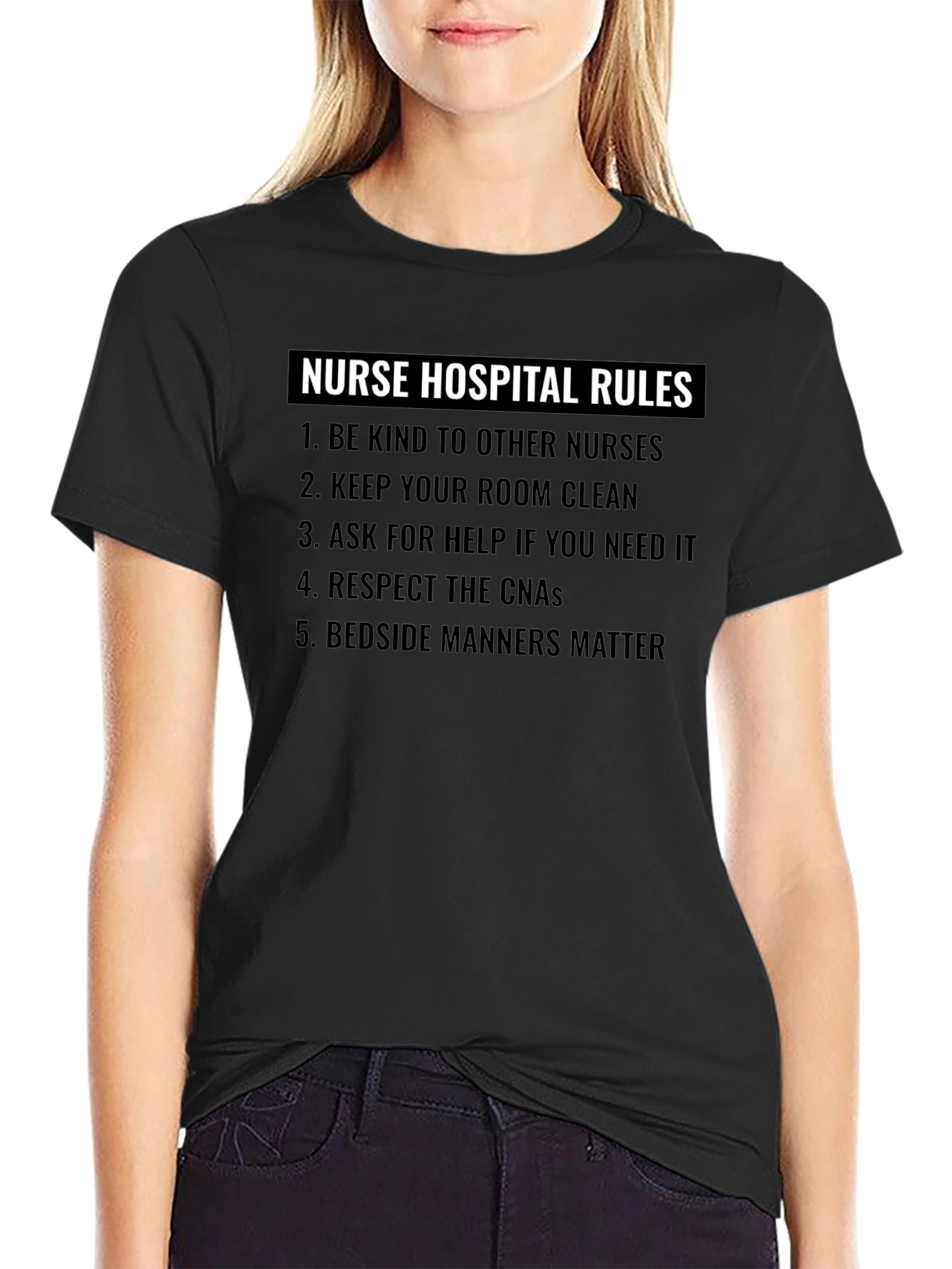 Nurse Hospital Rules Graphic T-Shirt