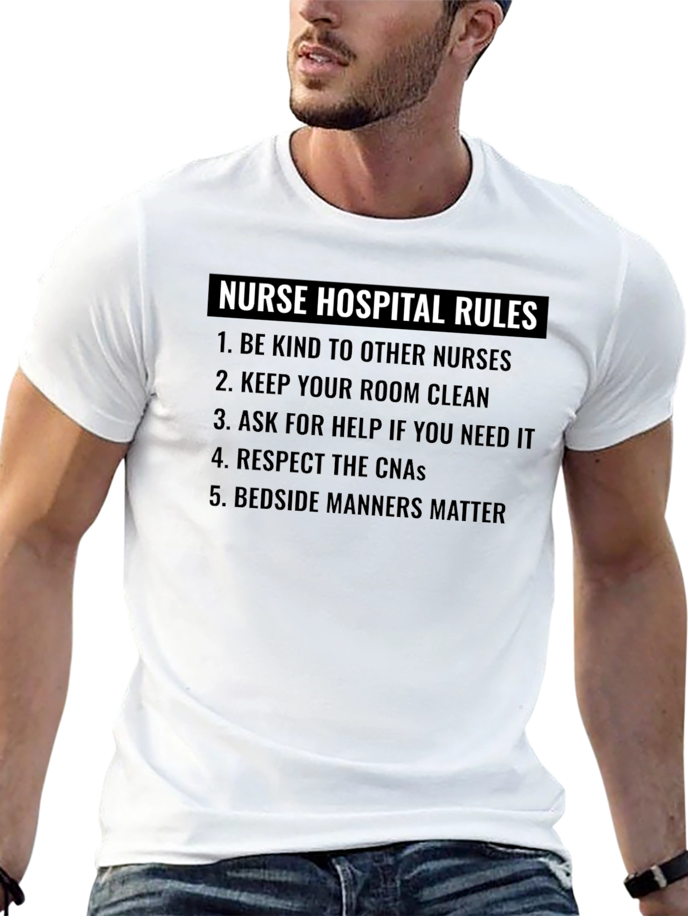 Nurse Hospital Rules Graphic T-Shirt