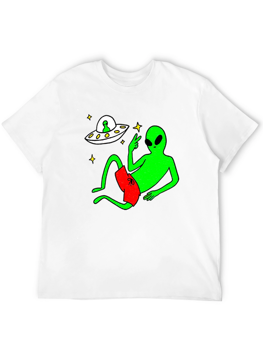 Cool Alien Chill T-Shirt - Black