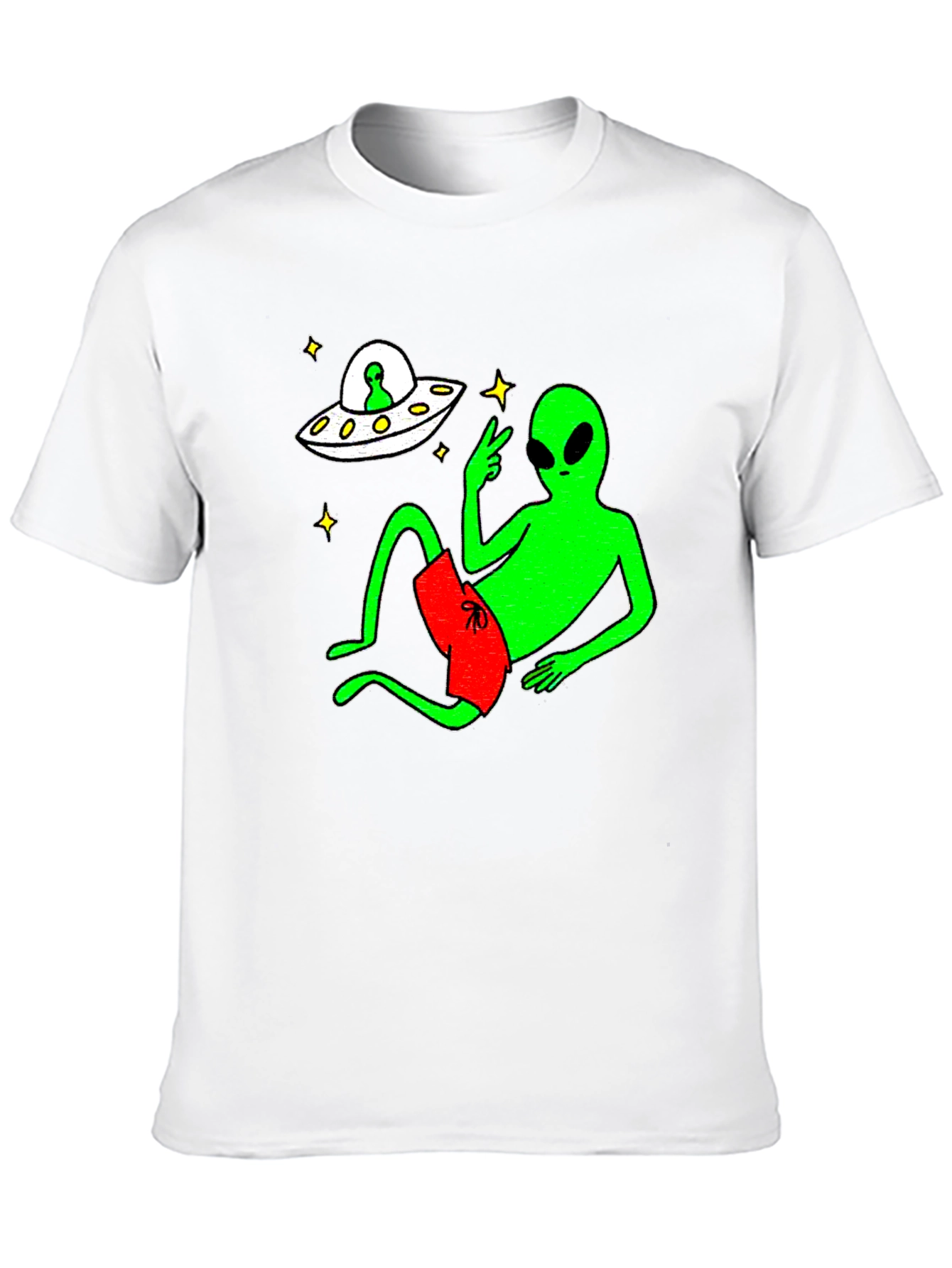Cool Alien Chill T-Shirt - Black
