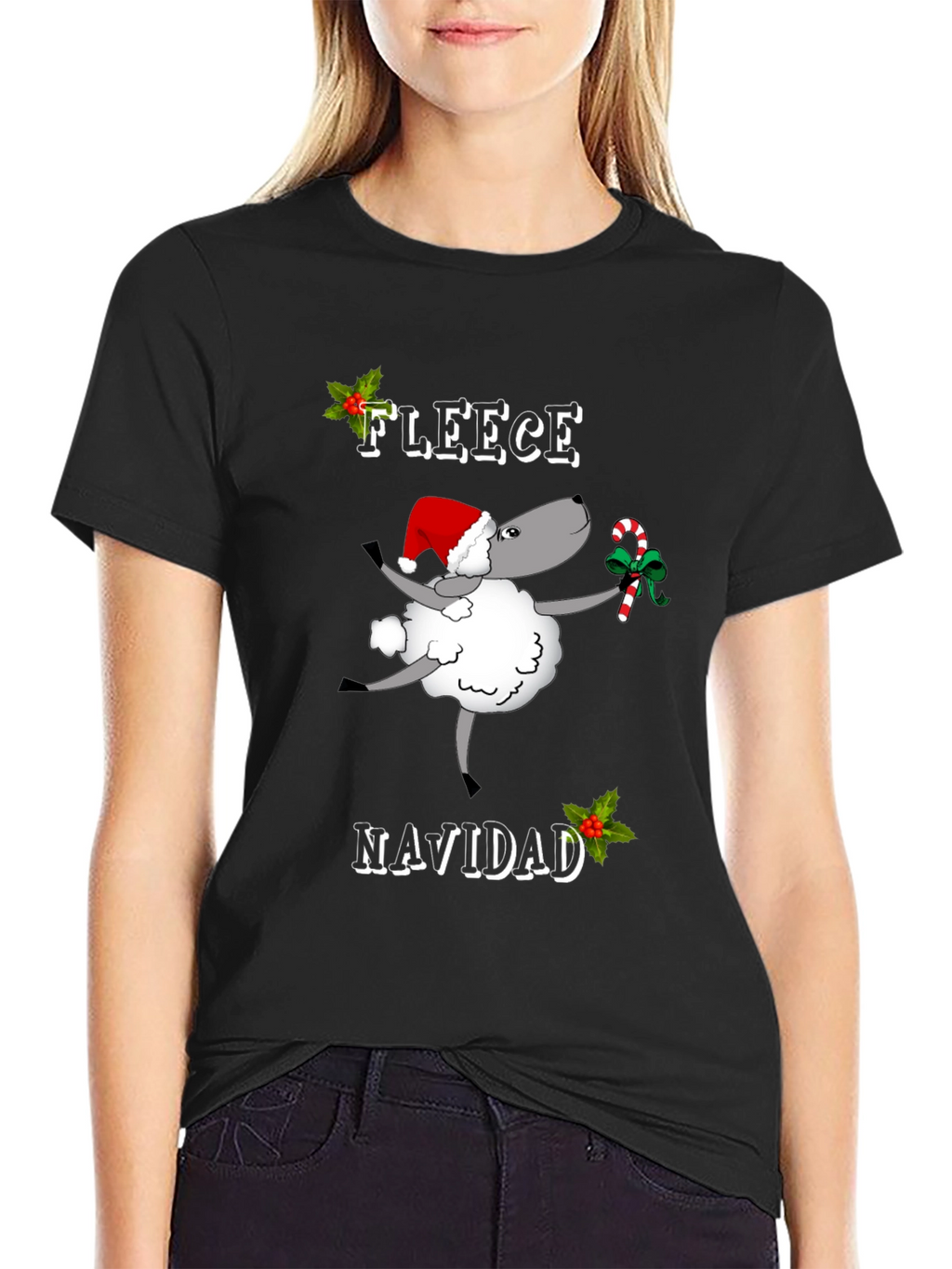 Fleece Navidad Graphic T-Shirt