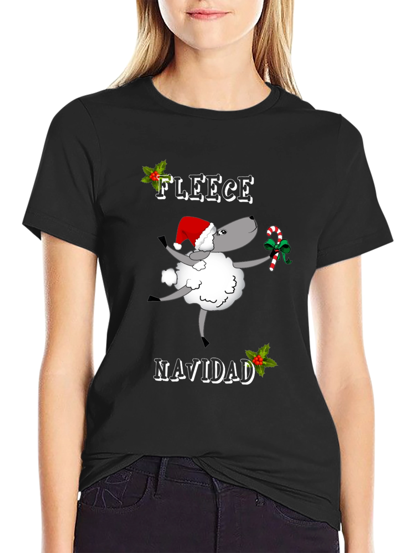 Fleece Navidad Graphic T-Shirt
