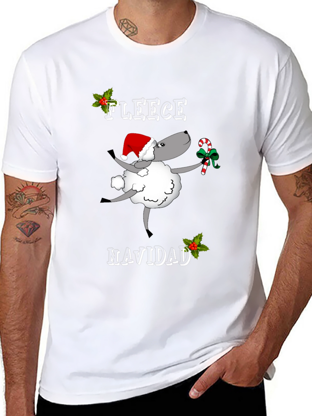 Fleece Navidad Graphic T-Shirt