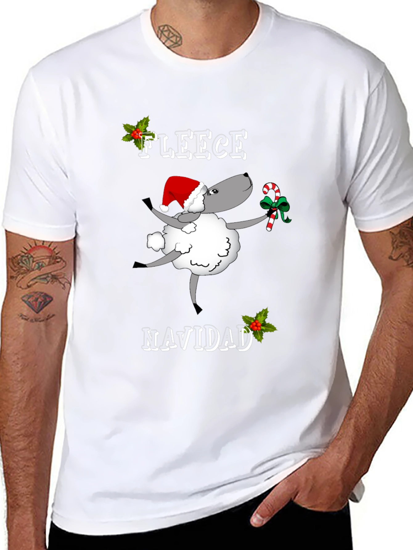 Fleece Navidad Graphic T-Shirt