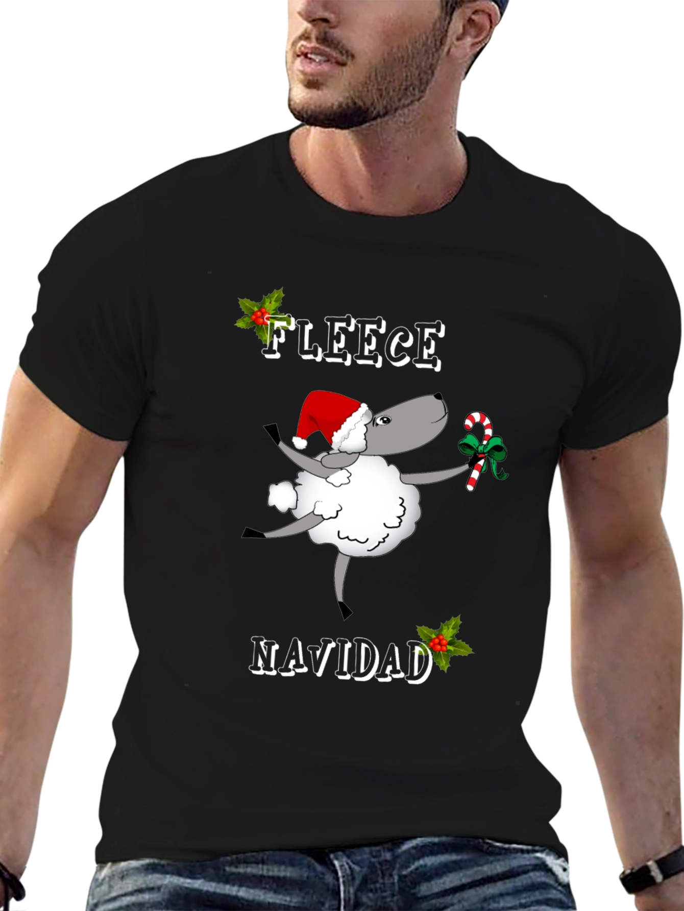 Fleece Navidad Graphic T-Shirt