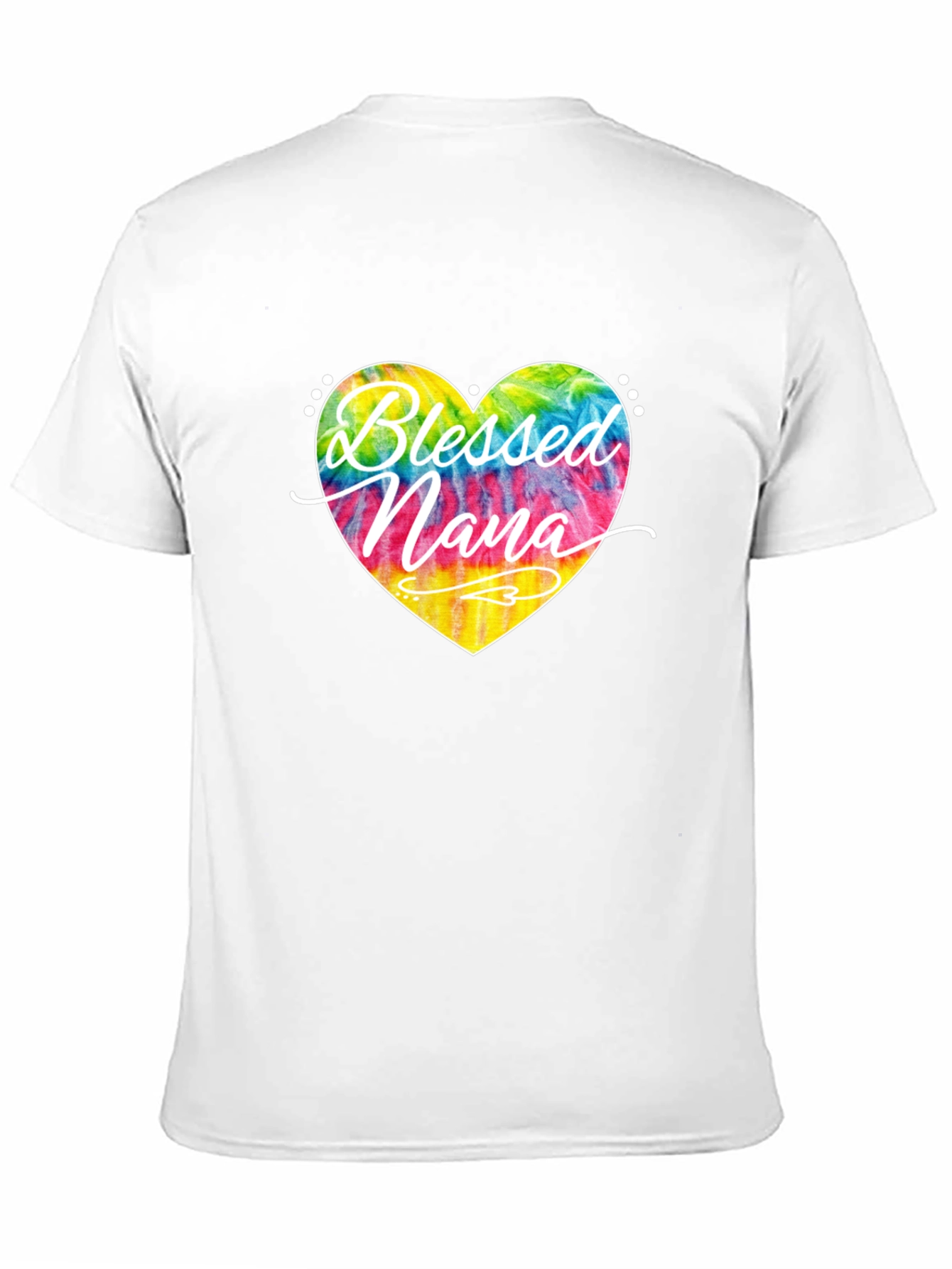 Blessed Nana Tie Dye Heart T-Shirt