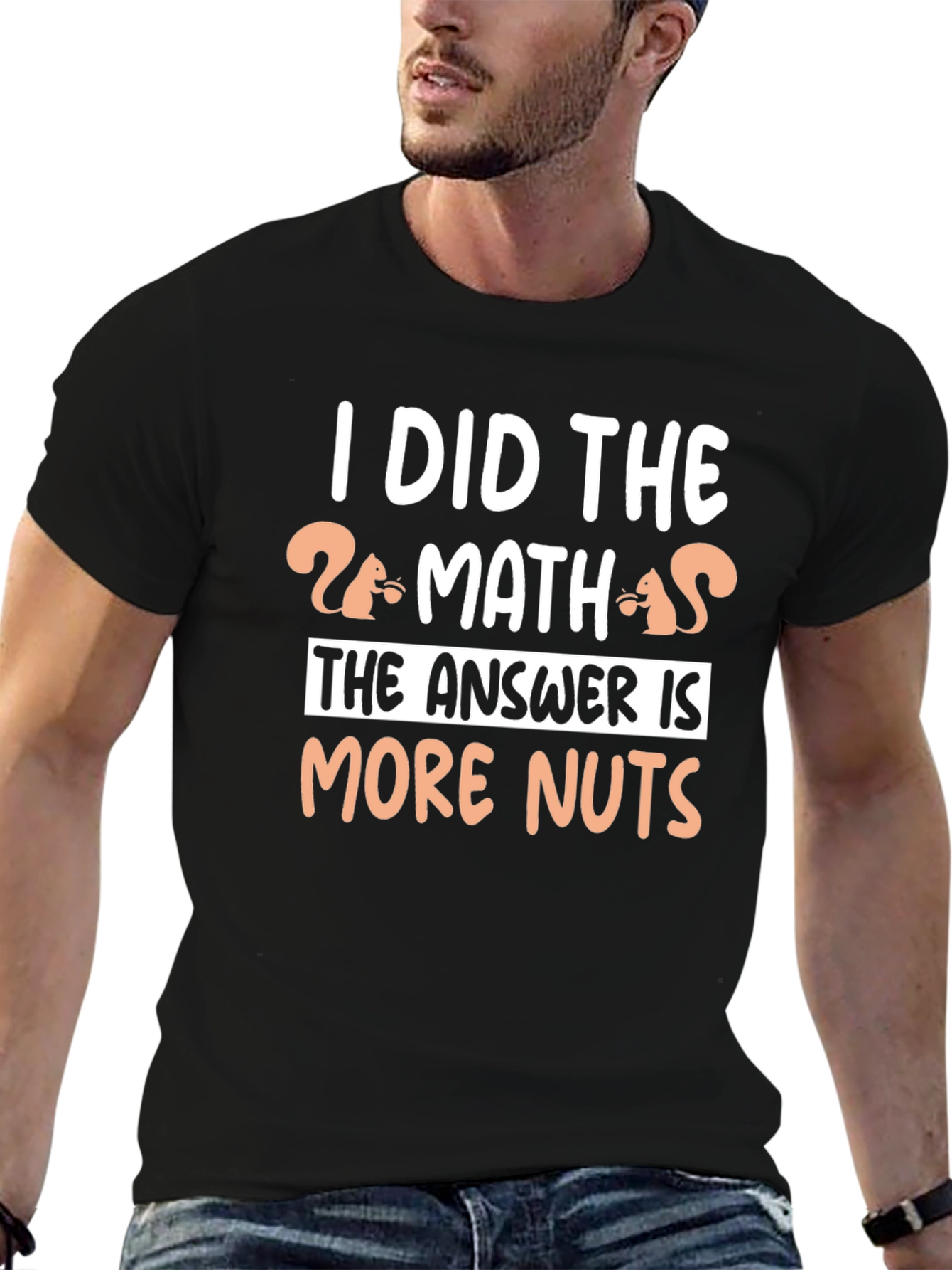 Funny Math Squirrel T-Shirt - More Nuts Answer Tee
