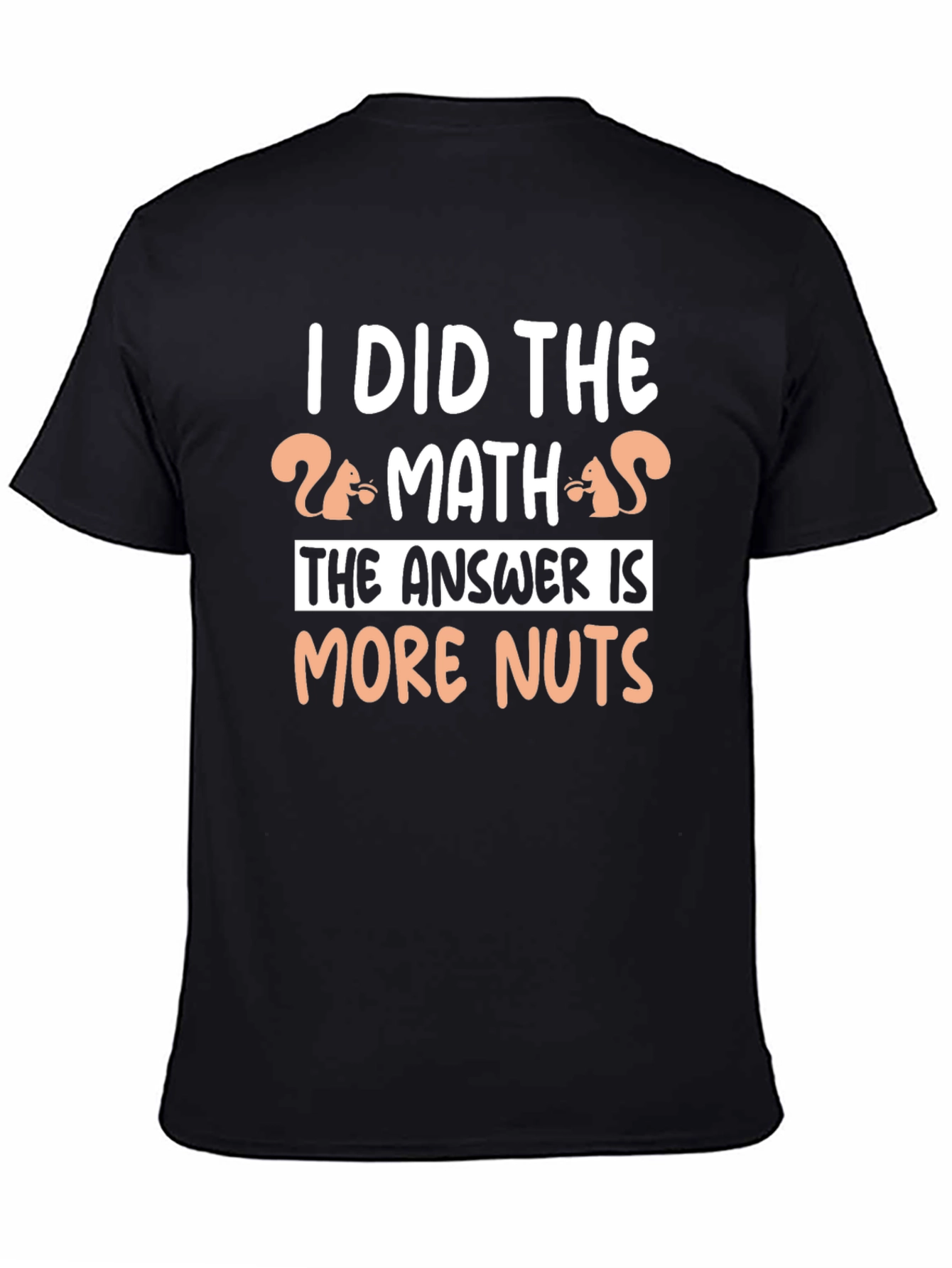 Funny Math Squirrel T-Shirt - More Nuts Answer Tee