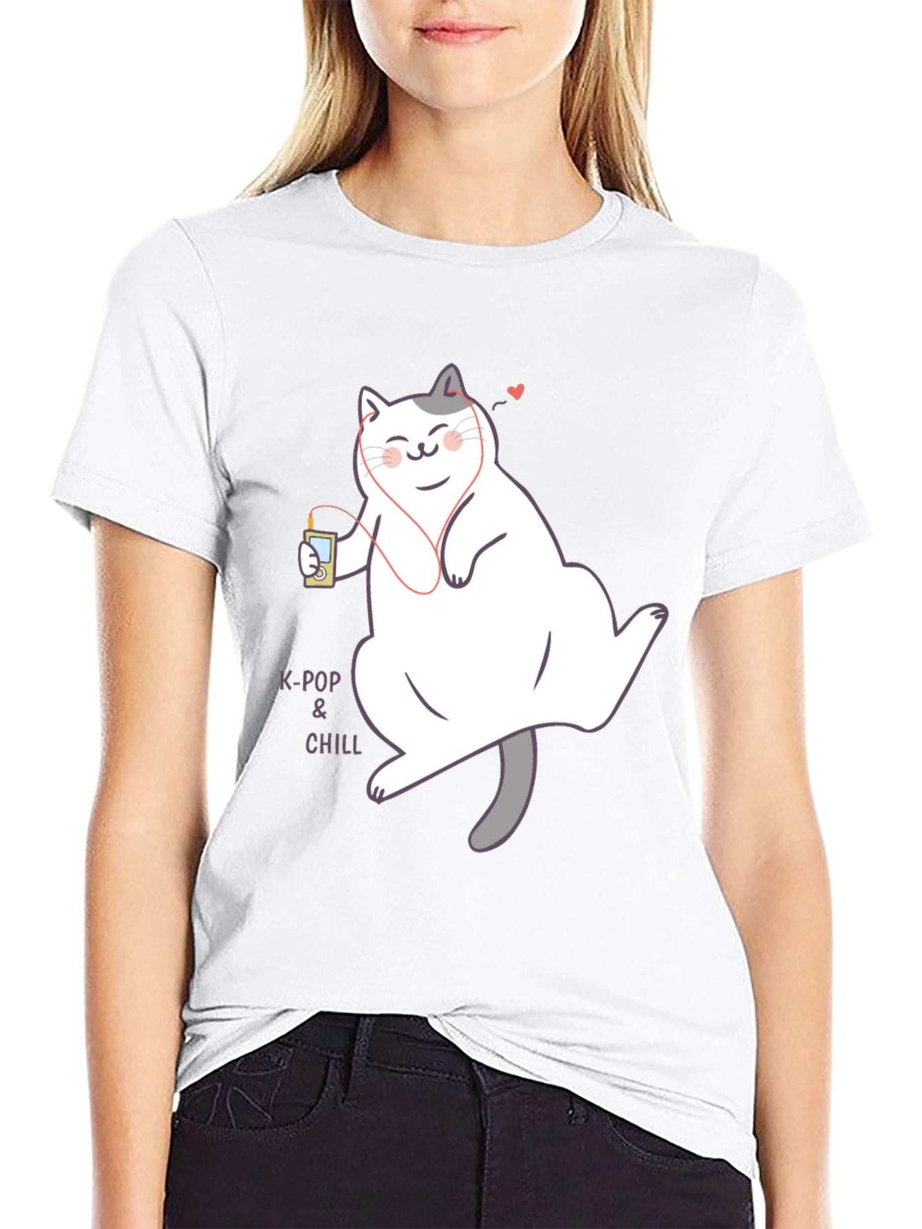 K-Pop & Chill Cat T-Shirt