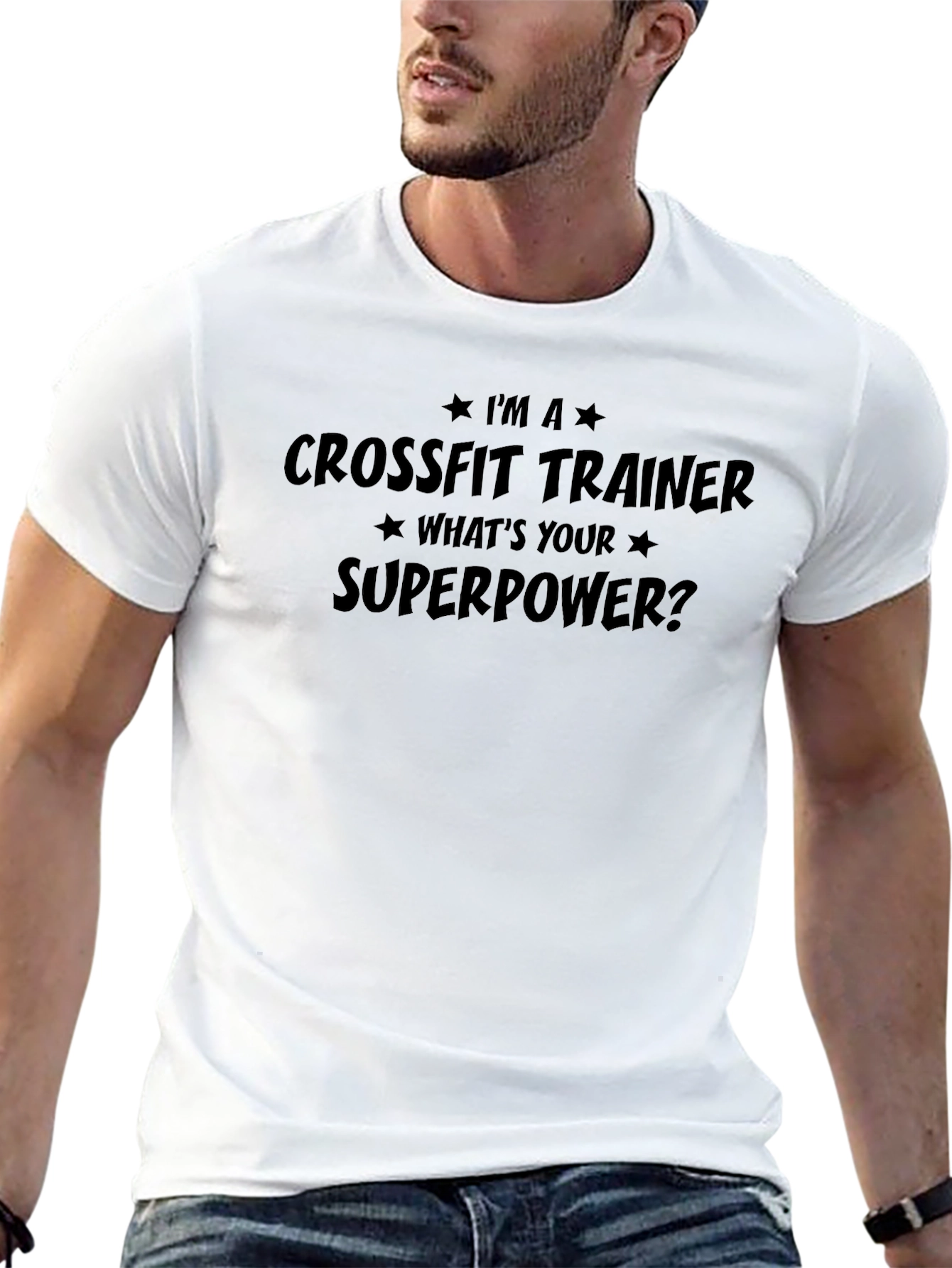 Crossfit Trainer Superpower Graphic Tee